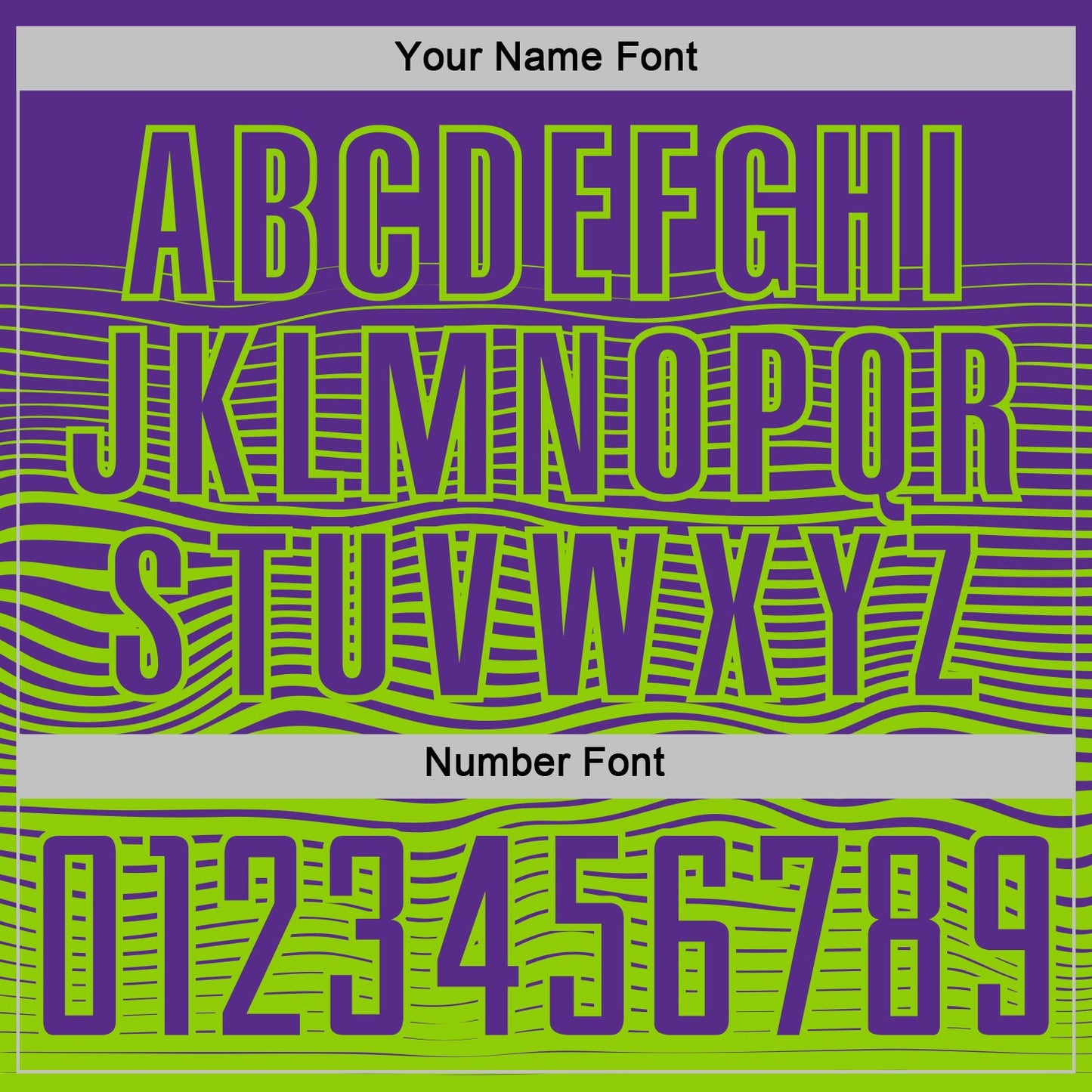 Custom Purple Neon Green Gradient Wave Line Sports Sublimation Soccer Uniform Jersey view 6