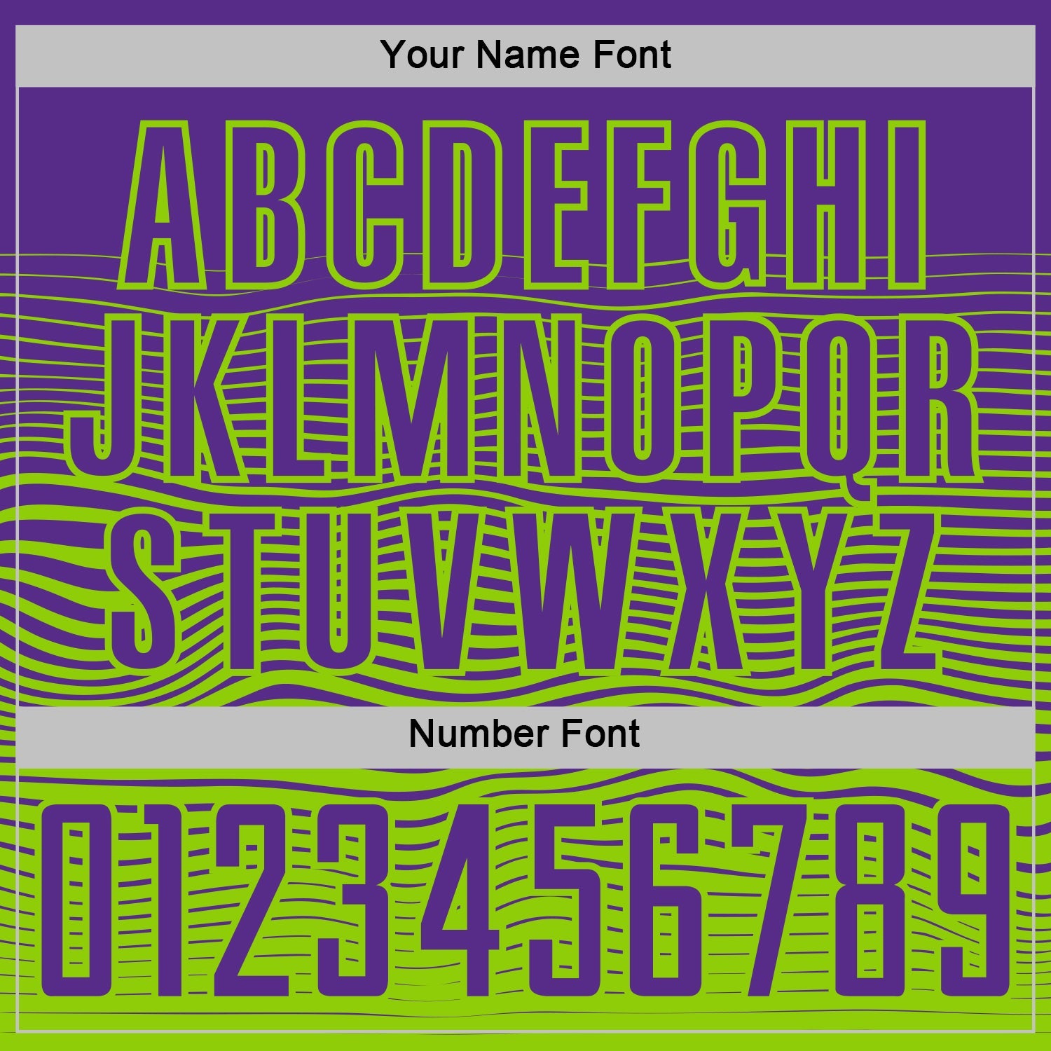 Custom Purple Neon Green Gradient Wave Line Sports Sublimation Soccer Uniform Jersey view 6