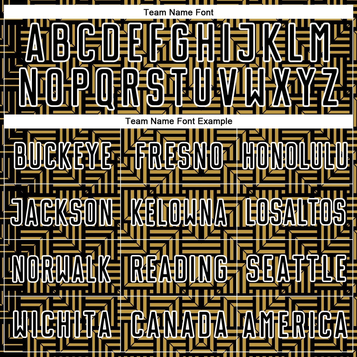 Custom Black Old Gold-White Geometric Maze Interlocking Square Sports Sublimation Soccer Uniform Jersey view 5