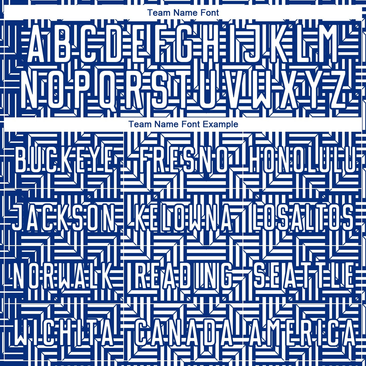 Custom Royal White Geometric Maze Interlocking Square Sports Sublimation Soccer Uniform Jersey view 5