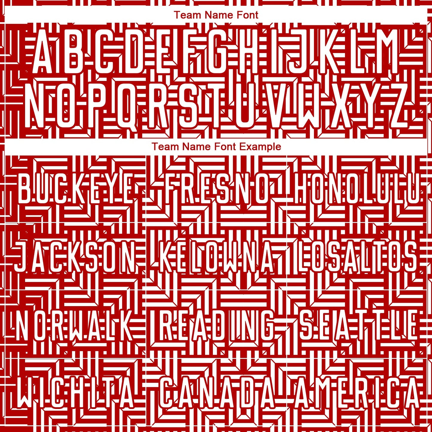 Custom Red White Geometric Maze Interlocking Square Sports Sublimation Soccer Uniform Jersey view 5