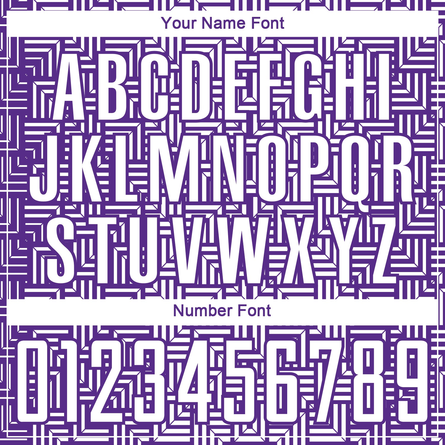 Custom Purple White Geometric Maze Interlocking Square Sports Sublimation Soccer Uniform Jersey view 6