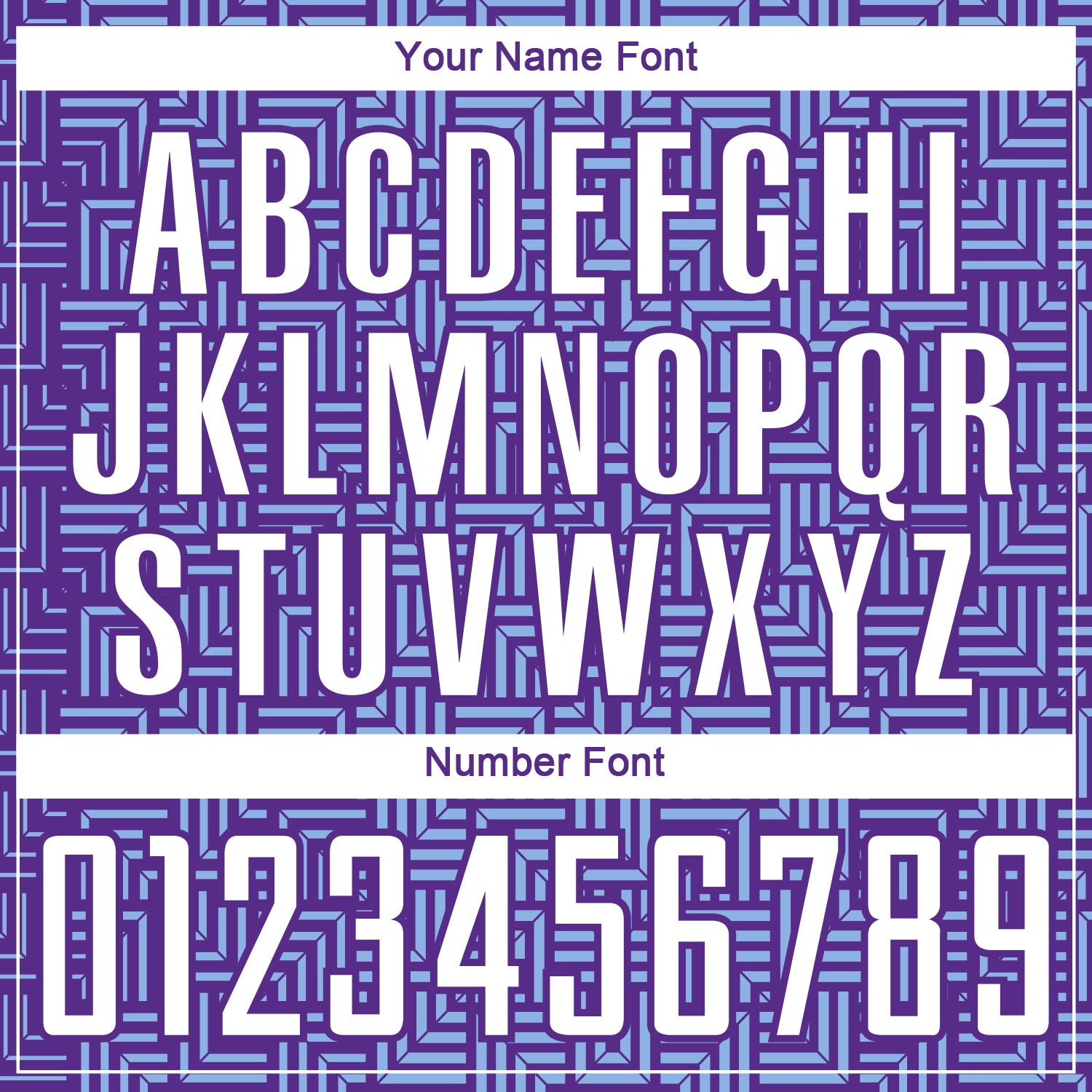 Custom Purple White-Light Blue Geometric Maze Interlocking Square Sports Sublimation Soccer Uniform Jersey view 6