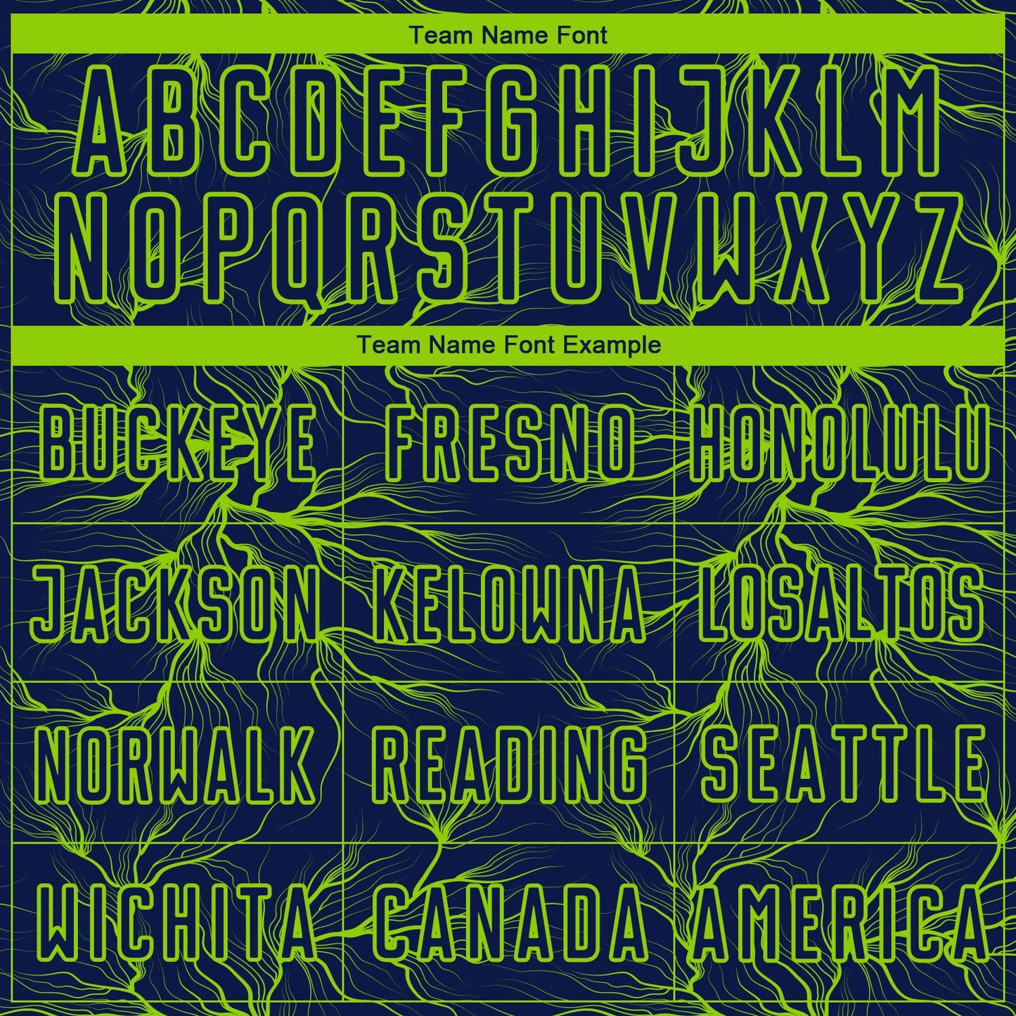 Custom Navy Neon Green Lightning Electric Veins Sublimation Soccer Uniform Jersey view 5