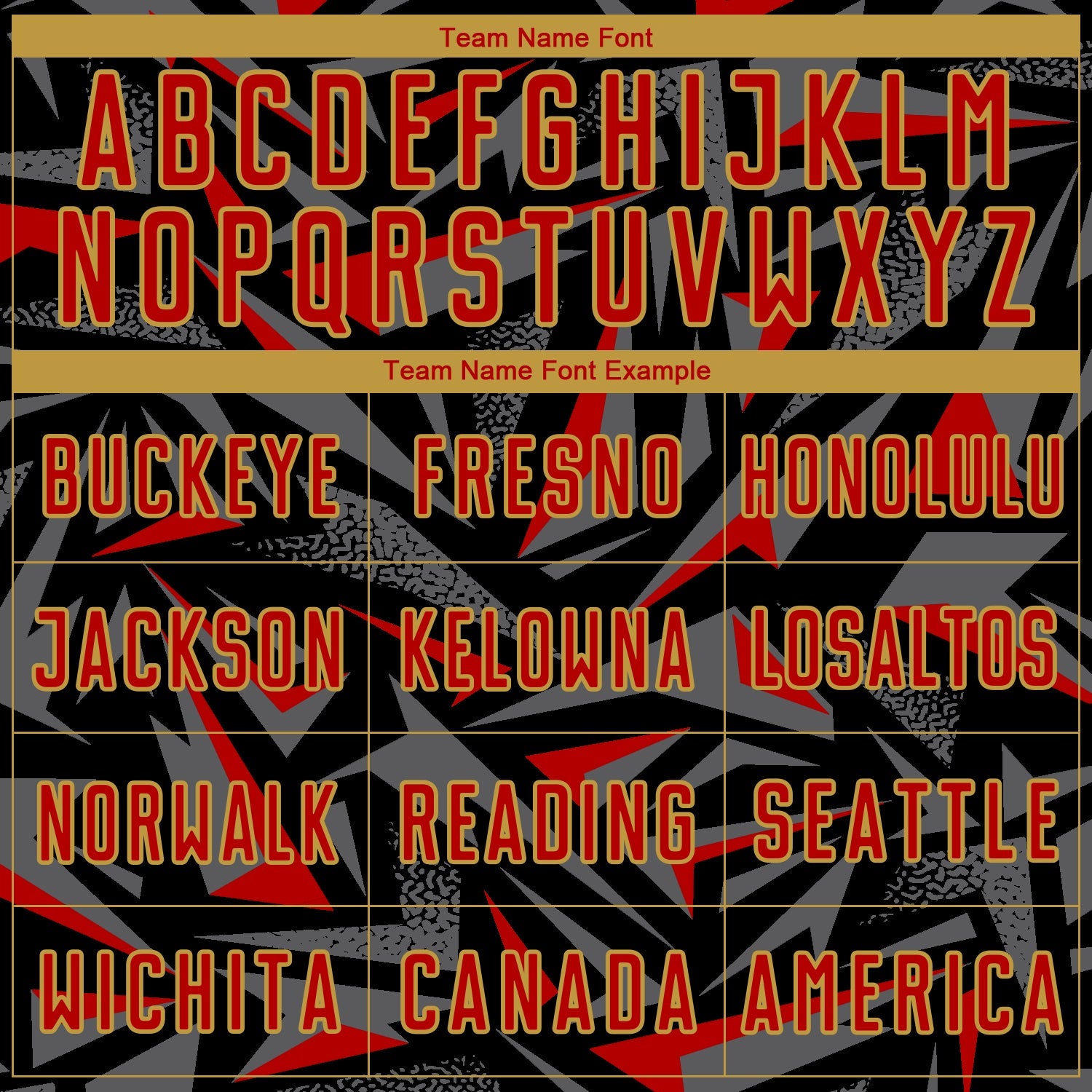 Custom Black Red Old Gold-Steel Gray Cyber Mecha E-sport Geometric Shards Spike Sublimation Soccer Uniform Jersey view 5