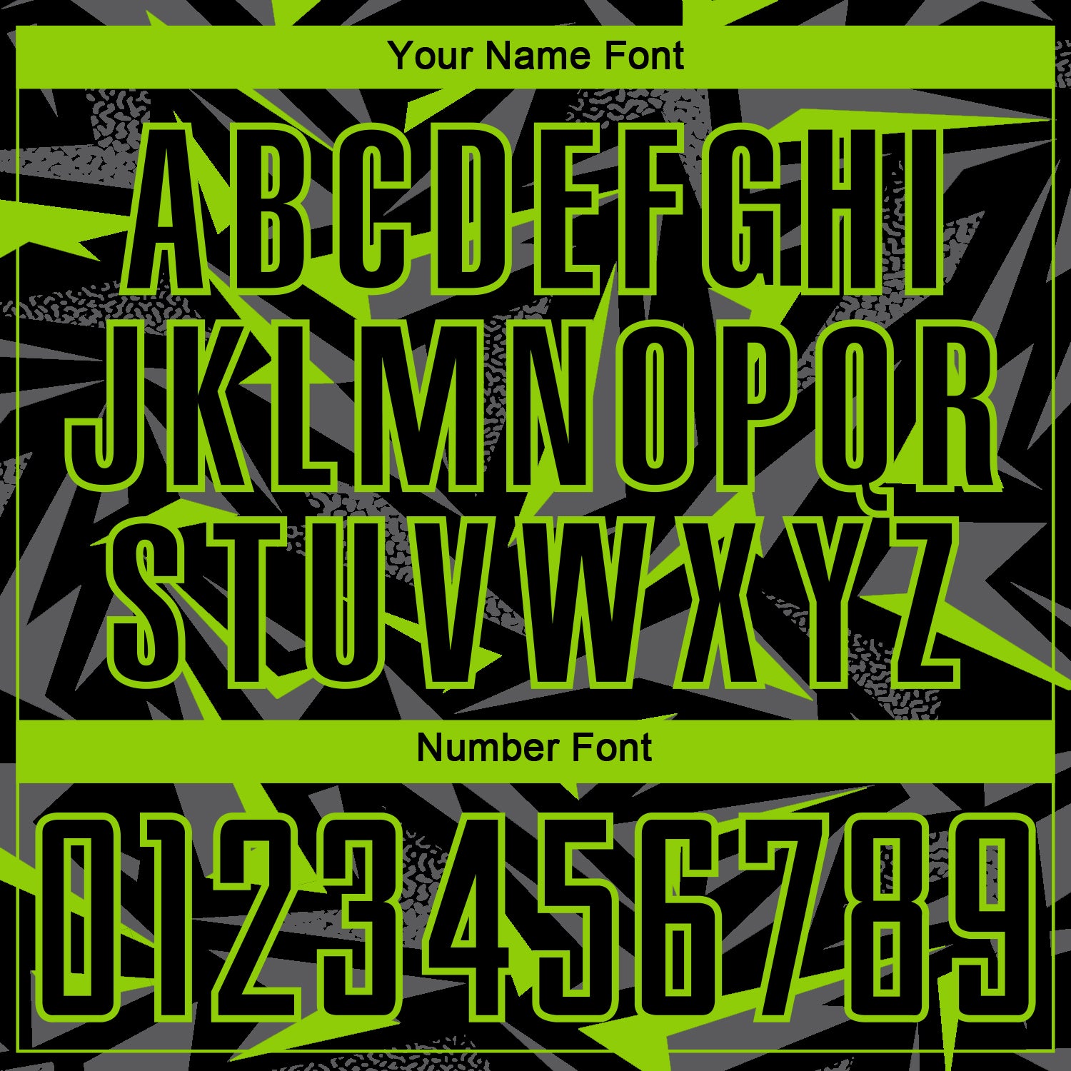 Custom Black Neon Green-Steel Gray Cyber Mecha E-sport Geometric Shards Spike Sublimation Soccer Uniform Jersey view 6