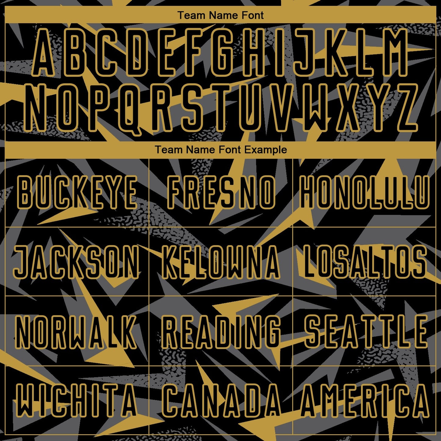 Custom Black Old Gold-Steel Gray Cyber Mecha E-sport Geometric Shards Spike Sublimation Soccer Uniform Jersey view 5
