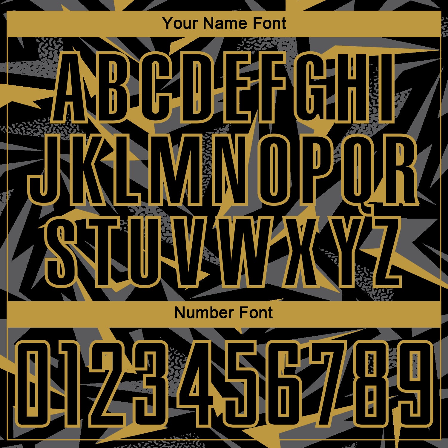 Custom Black Old Gold-Steel Gray Cyber Mecha E-sport Geometric Shards Spike Sublimation Soccer Uniform Jersey view 6