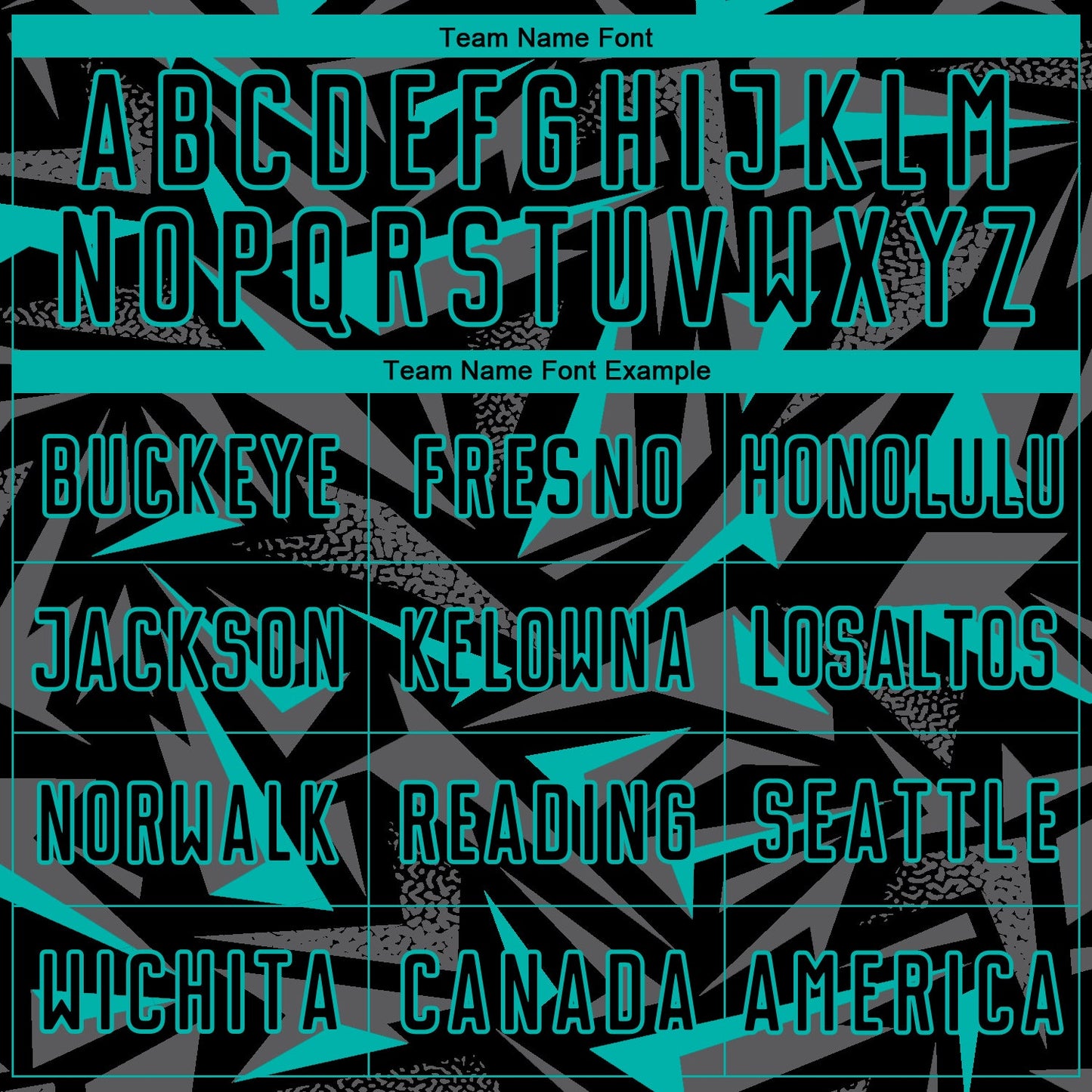 Custom Black Aqua-Steel Gray Cyber Mecha E-sport Geometric Shards Spike Sublimation Soccer Uniform Jersey view 5