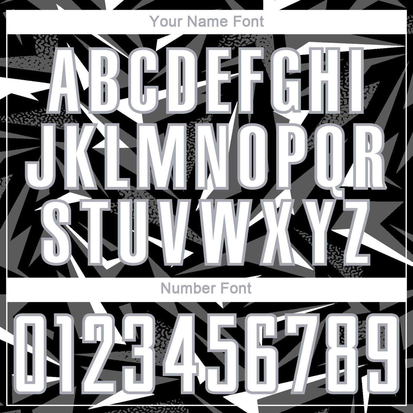Custom Black White Steel Gray-Gray Cyber Mecha E-sport Geometric Shards Spike Sublimation Soccer Uniform Jersey view 6