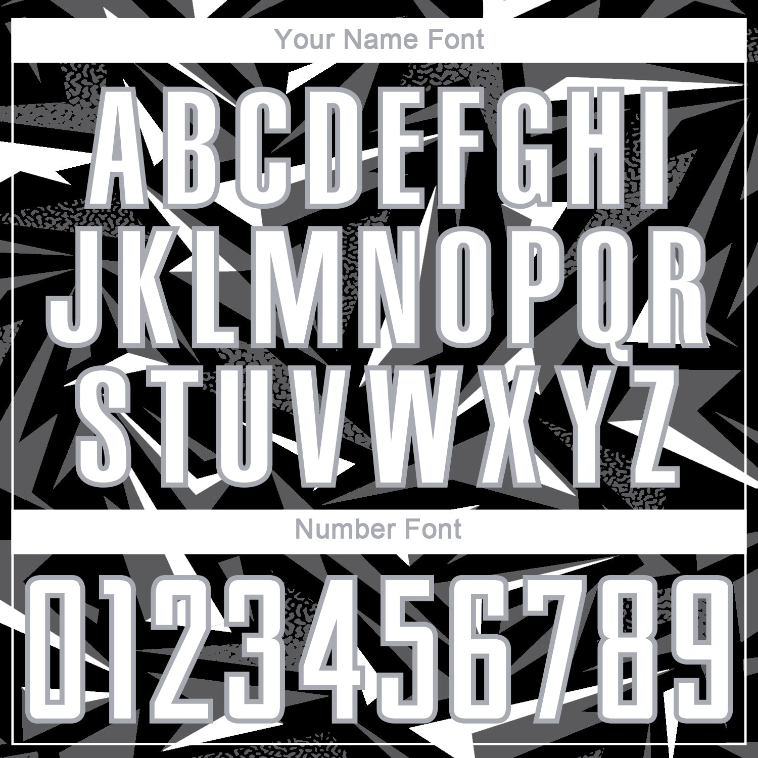 Custom Black White Steel Gray-Gray Cyber Mecha E-sport Geometric Shards Spike Sublimation Soccer Uniform Jersey view 6