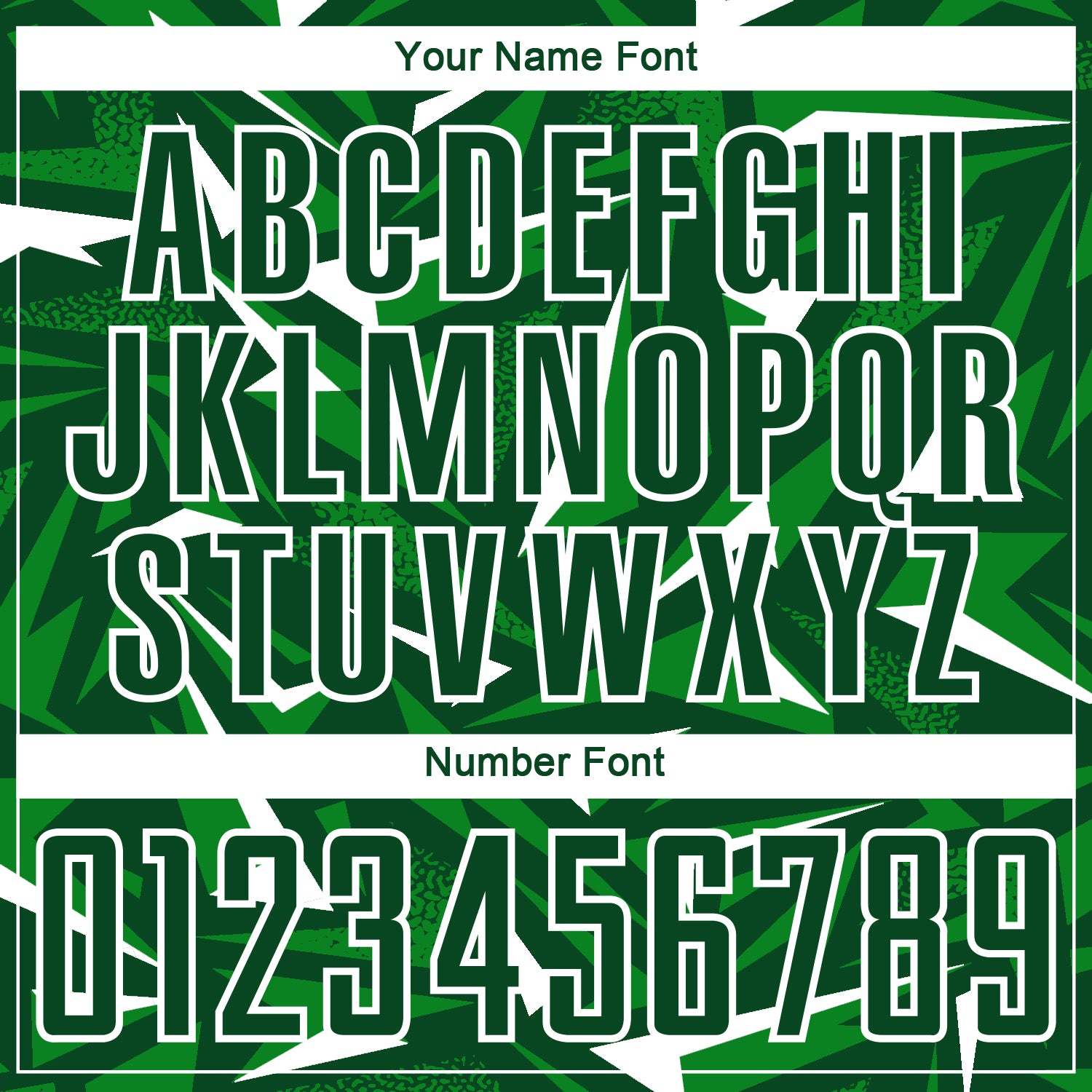 Custom Green Grass Green-White Cyber Mecha E-sport Geometric Shards Spike Sublimation Soccer Uniform Jersey view 6