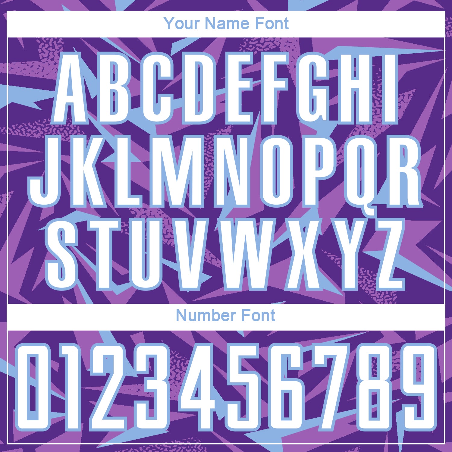 Custom Purple White Light Blue-Medium Purple Cyber Mecha E-sport Geometric Shards Spike Sublimation Soccer Uniform Jersey view 6