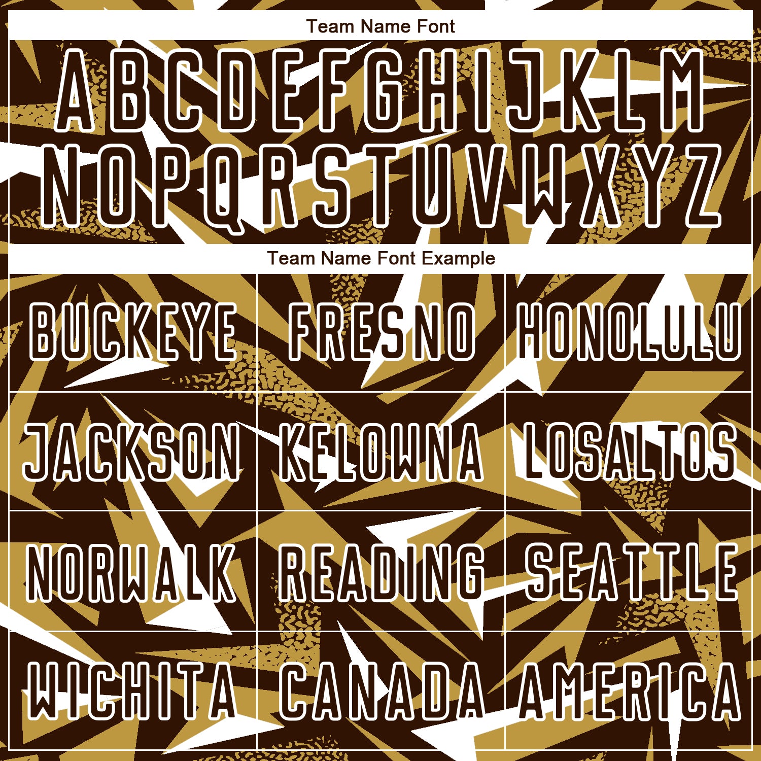 Custom Brown Old Gold-White Cyber Mecha E-sport Geometric Shards Spike Sublimation Soccer Uniform Jersey view 5