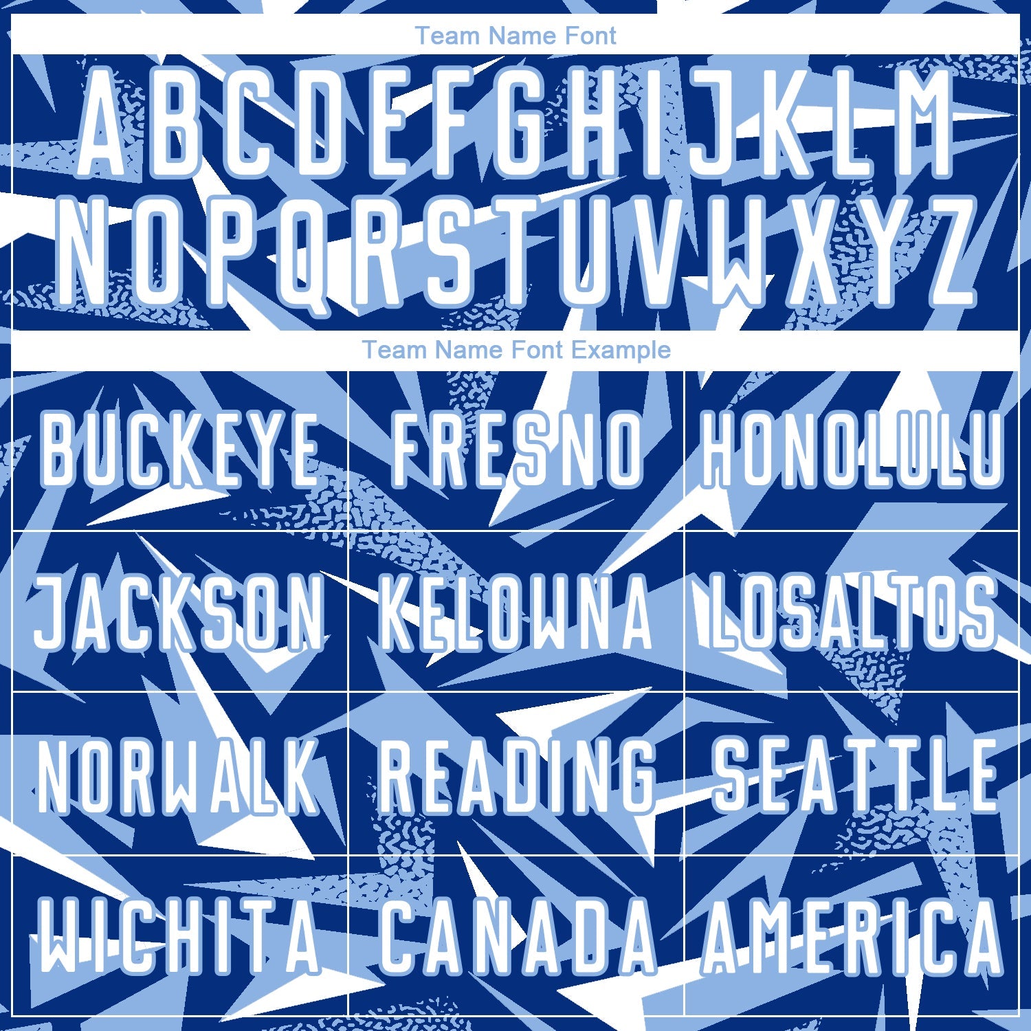 Custom Royal White-Light Blue Cyber Mecha E-sport Geometric Shards Spike Sublimation Soccer Uniform Jersey view 5