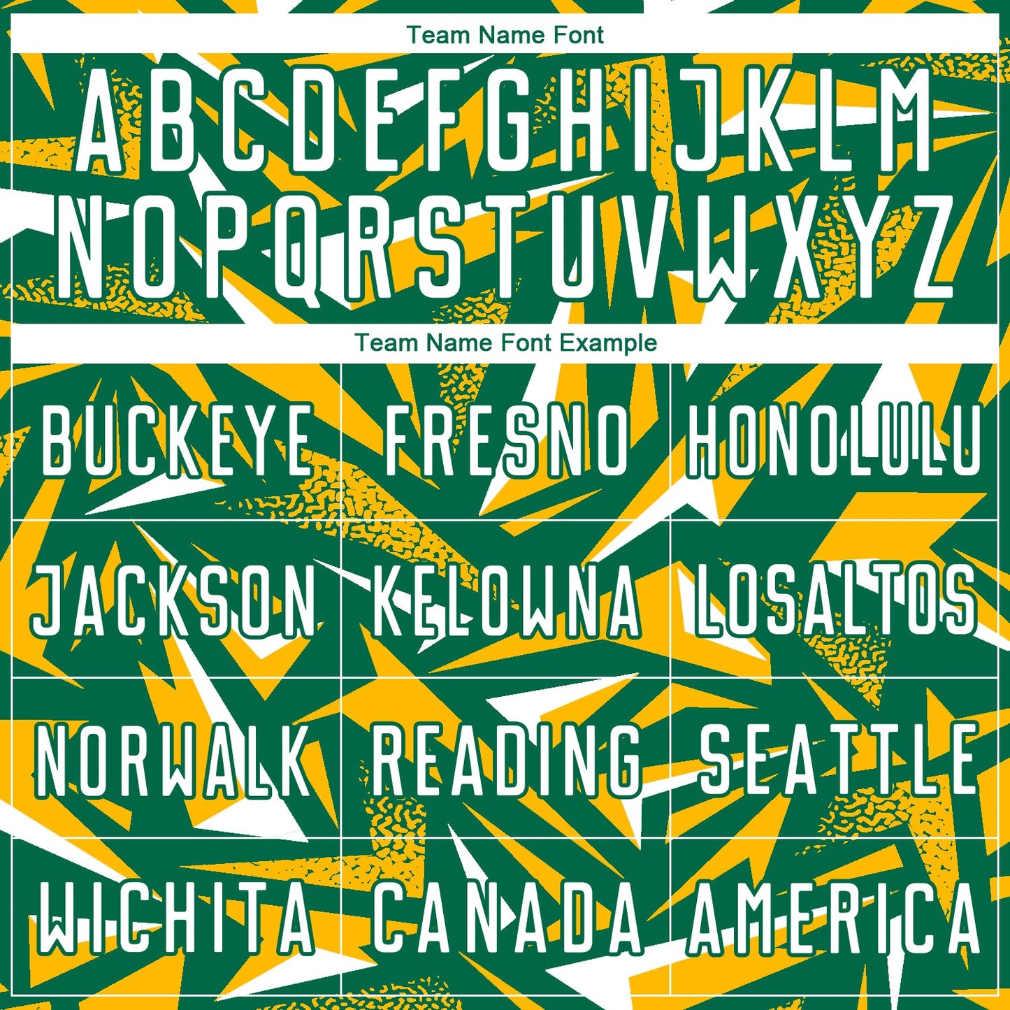 Custom Kelly Green White-Gold Cyber Mecha E-sport Geometric Shards Spike Sublimation Soccer Uniform Jersey view 5