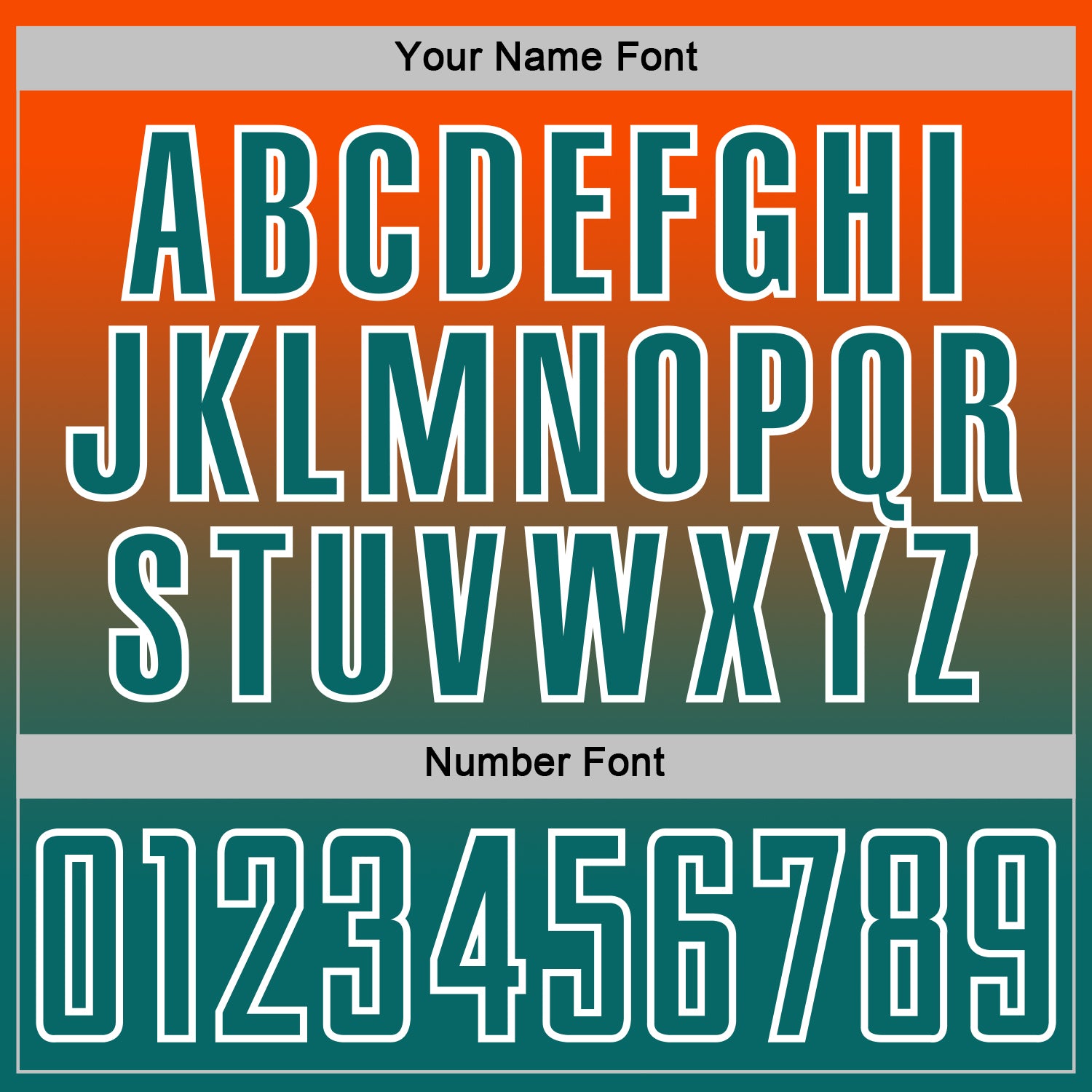 Custom Orange Teal-White Fade Fashion Sublimation Soccer Uniform Jersey view 6