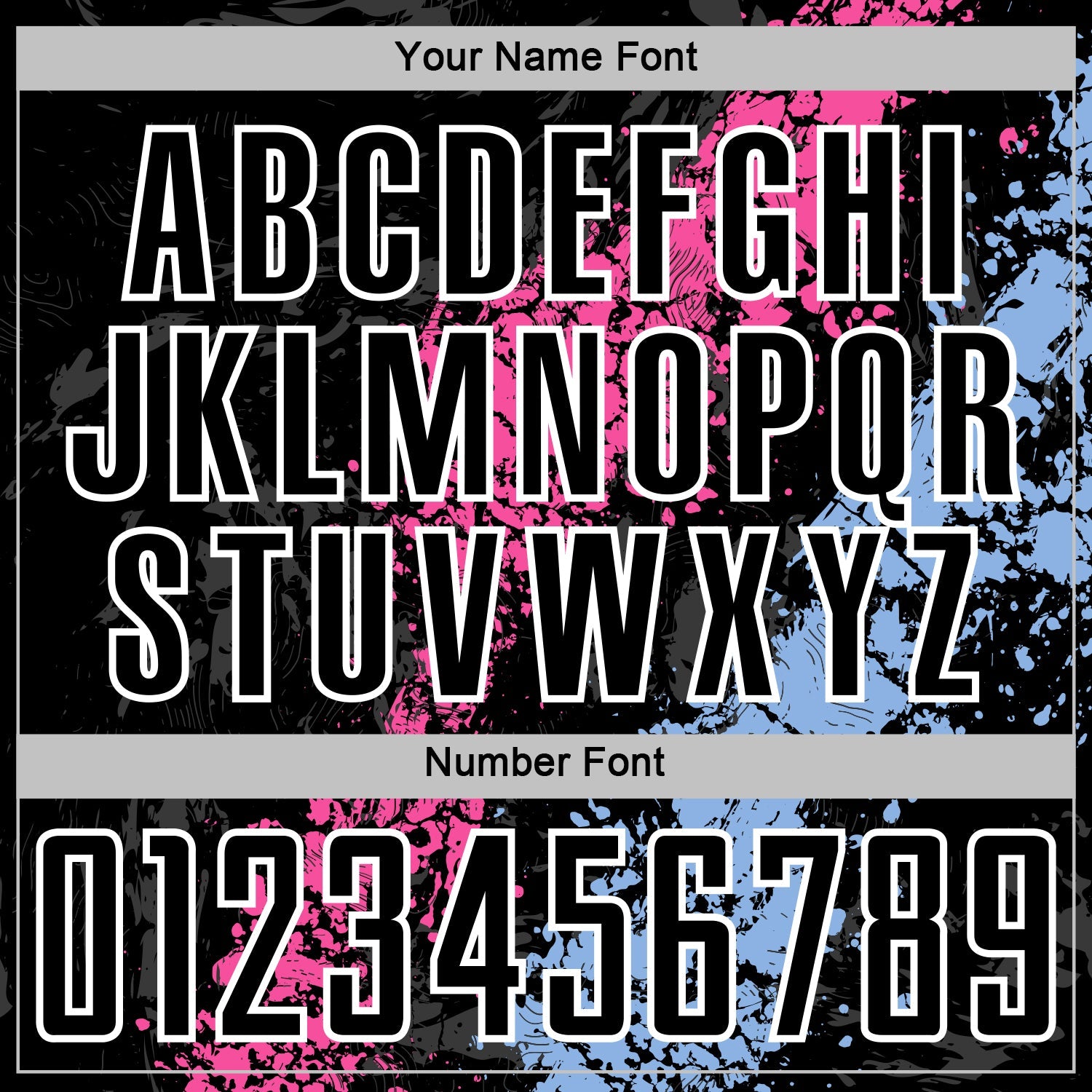 Custom Black White Pink-Light Blue Dripping Splatter Cracked Texture Sublimation Soccer Uniform Jersey view 6