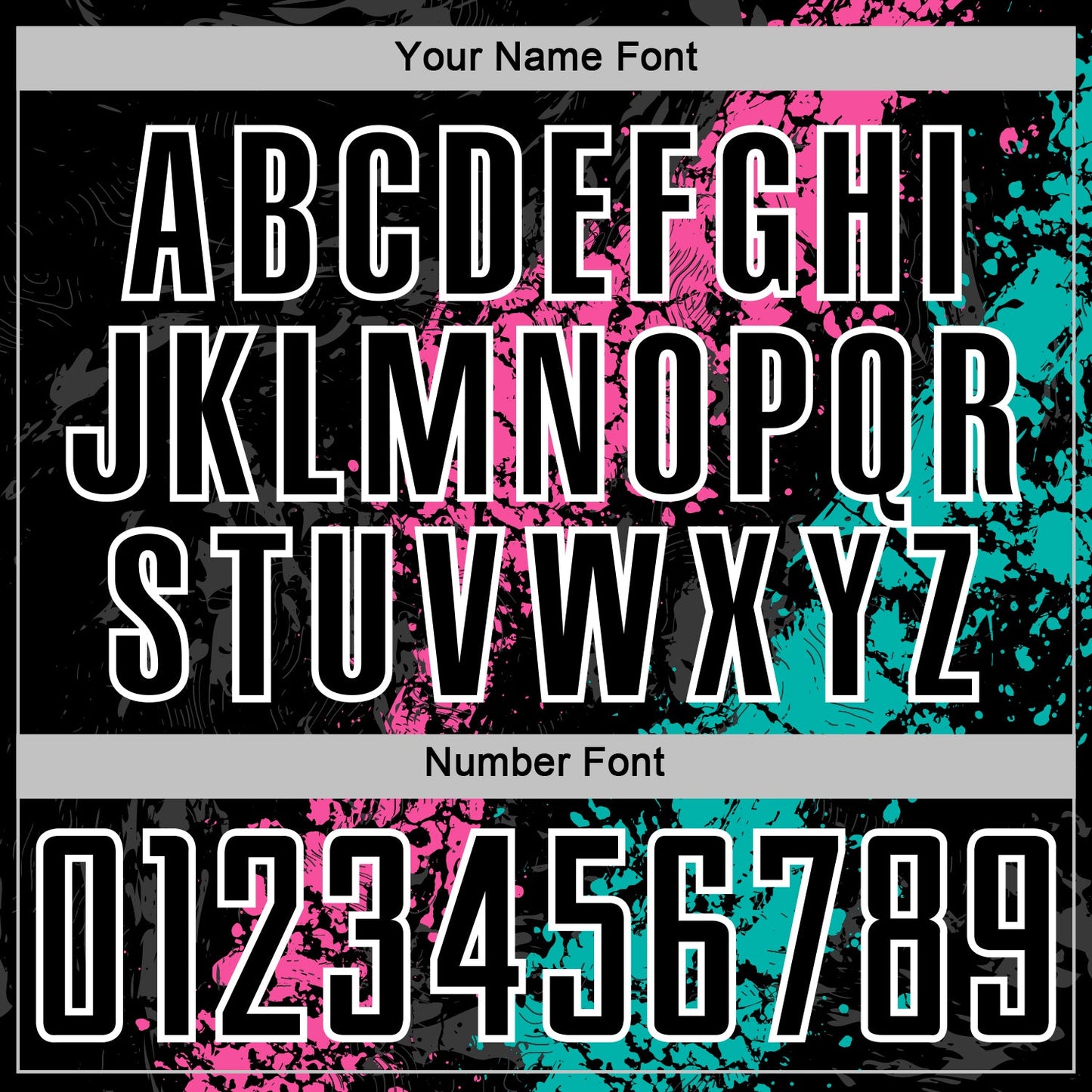 Custom Black White Pink-Aqua Dripping Splatter Cracked Texture Sublimation Soccer Uniform Jersey view 6