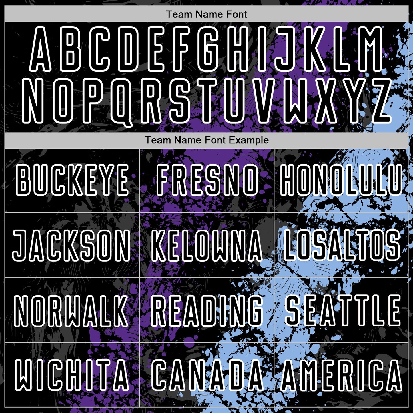 Custom Black White Purple-Light Blue Dripping Splatter Cracked Texture Sublimation Soccer Uniform Jersey view 5