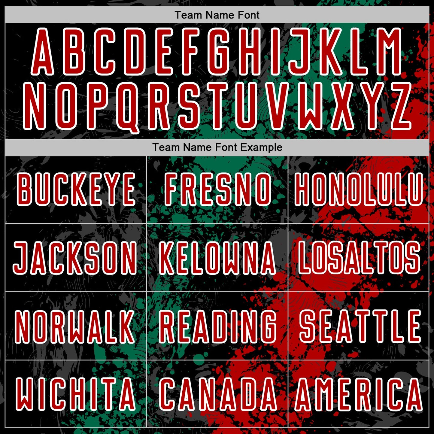Custom Black Red White-Kelly Green Dripping Splatter Cracked Texture Sublimation Soccer Uniform Jersey view 5