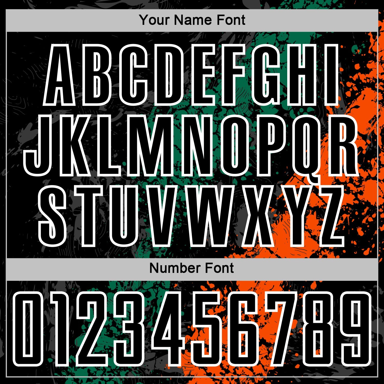 Custom Black White Kelly Green-Orange Dripping Splatter Cracked Texture Sublimation Soccer Uniform Jersey view 6