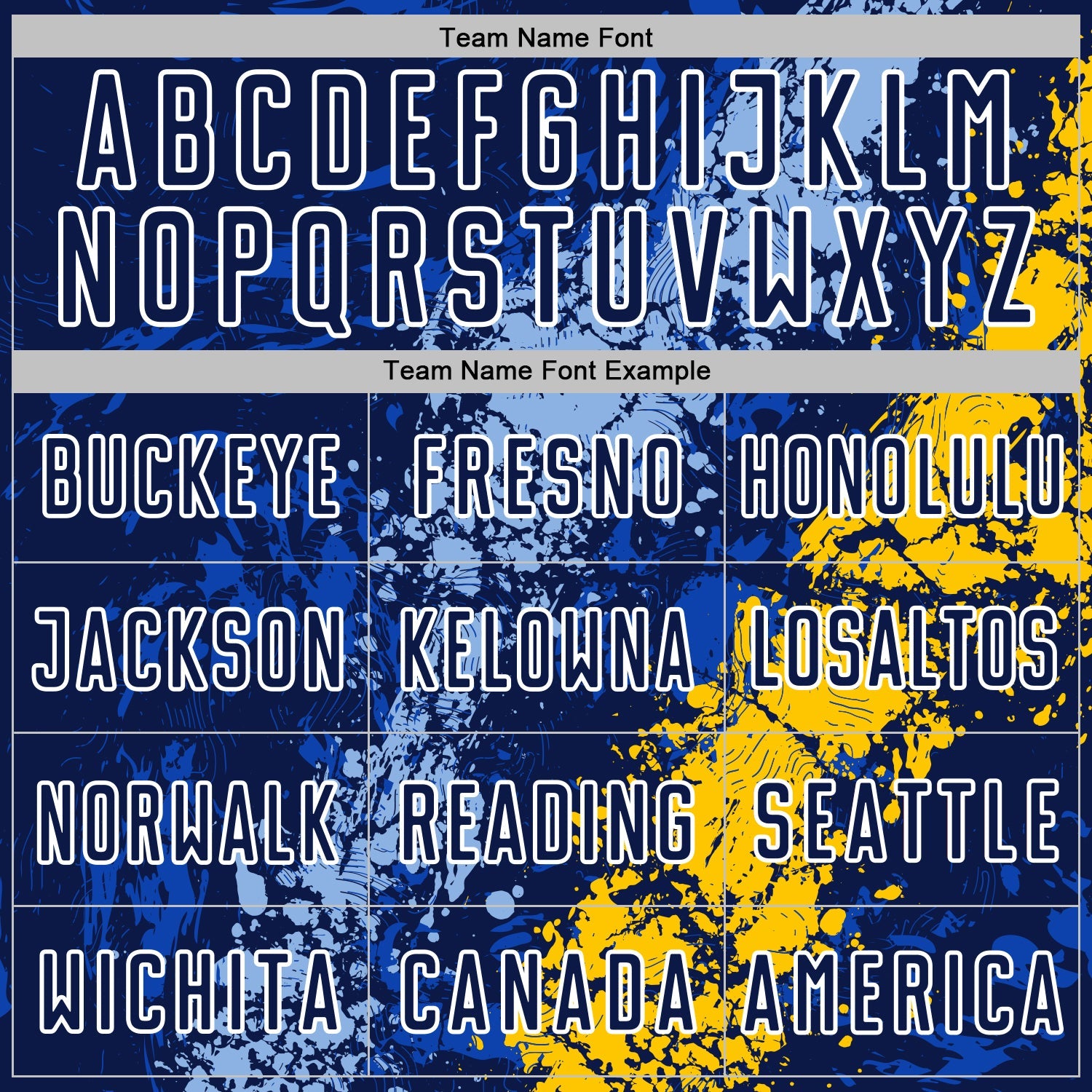 Custom Navy White Light Blue-Yellow Dripping Splatter Cracked Texture Sublimation Soccer Uniform Jersey view 5