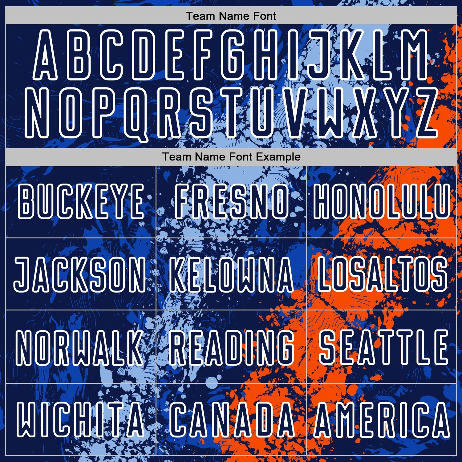 Custom Navy White Light Blue-Orange Dripping Splatter Cracked Texture Sublimation Soccer Uniform Jersey view 5