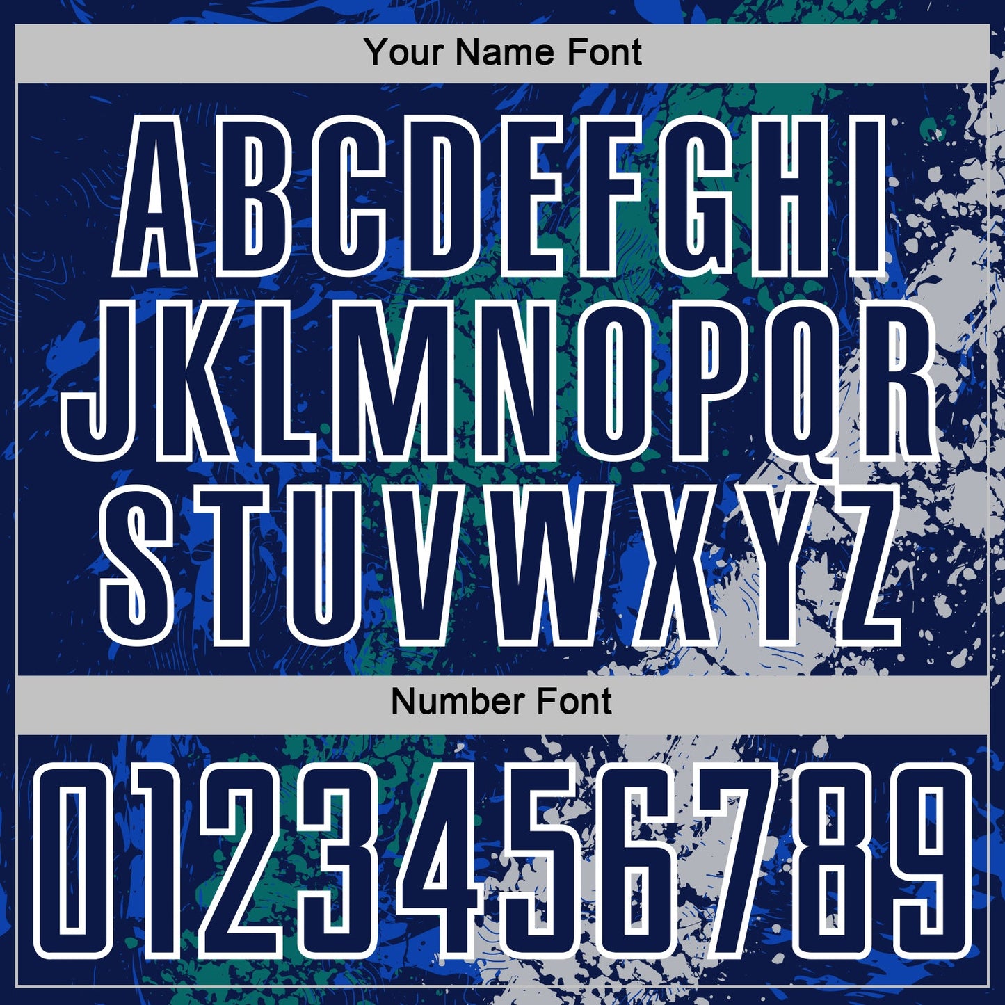 Custom Navy White Teal-Gray Dripping Splatter Cracked Texture Sublimation Soccer Uniform Jersey view 6