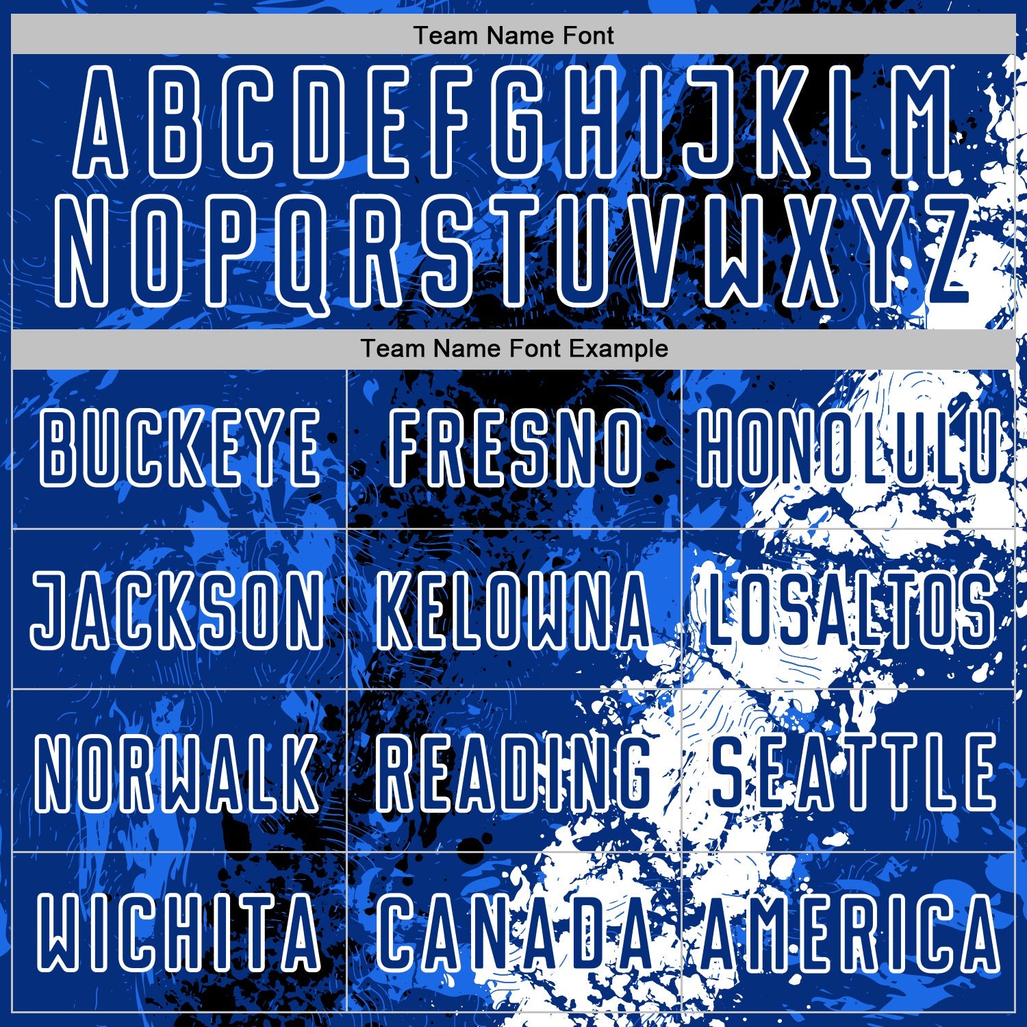 Custom Royal White-Black Dripping Splatter Cracked Texture Sublimation Soccer Uniform Jersey view 5