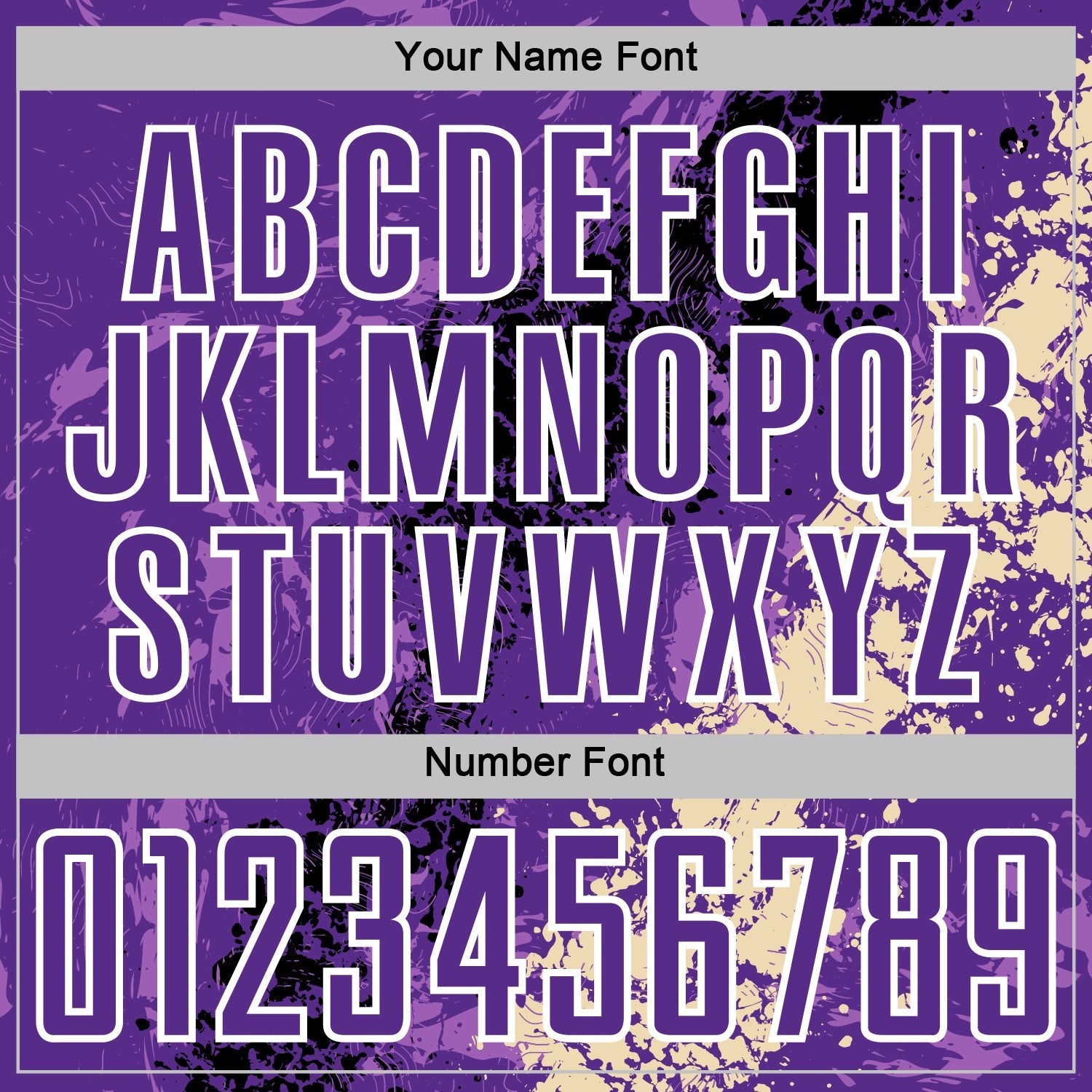 Custom Purple White Black-Cream Dripping Splatter Cracked Texture Sublimation Soccer Uniform Jersey view 6