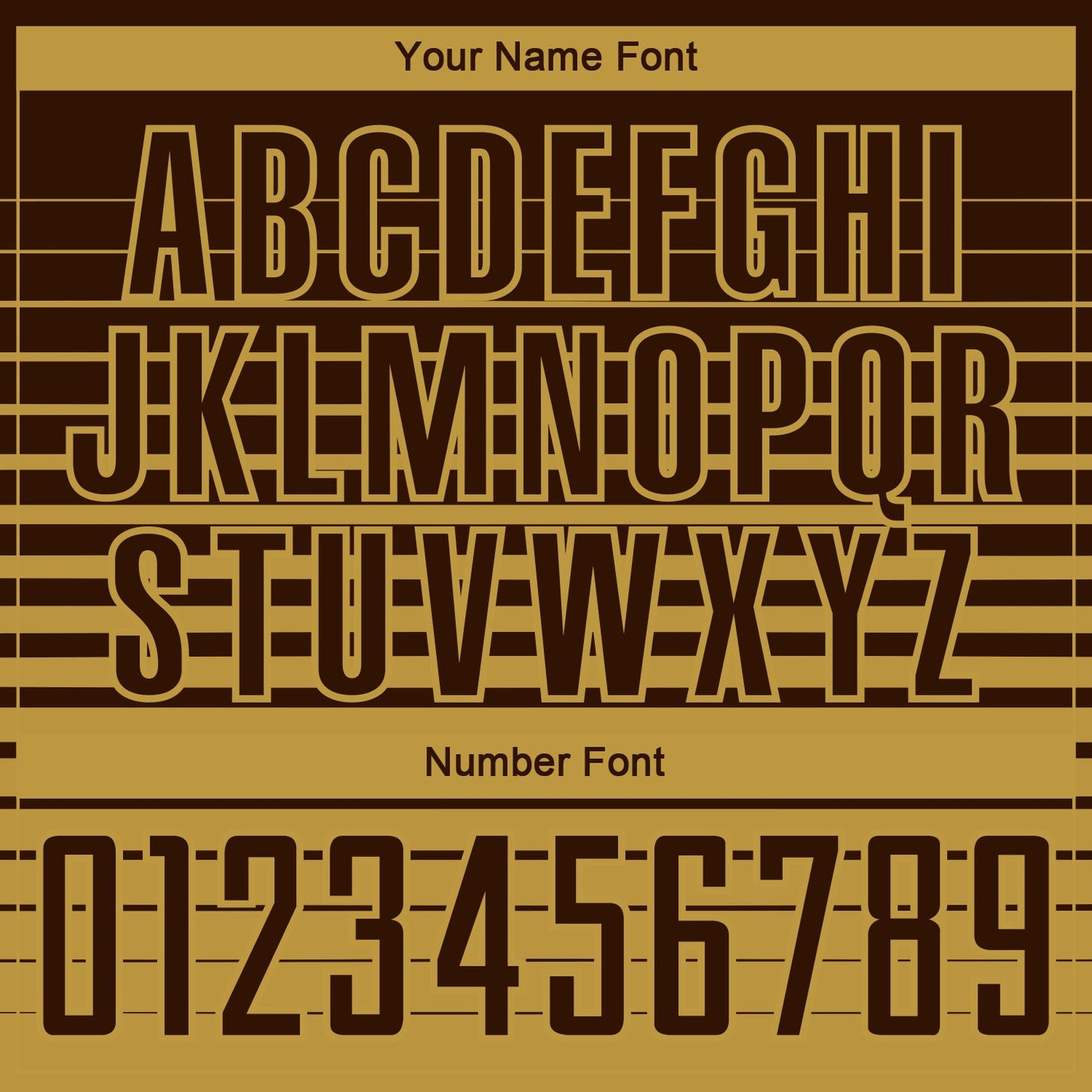 Custom Brown Old Gold Gradient Pinstripe Sublimation Soccer Uniform Jersey view 6