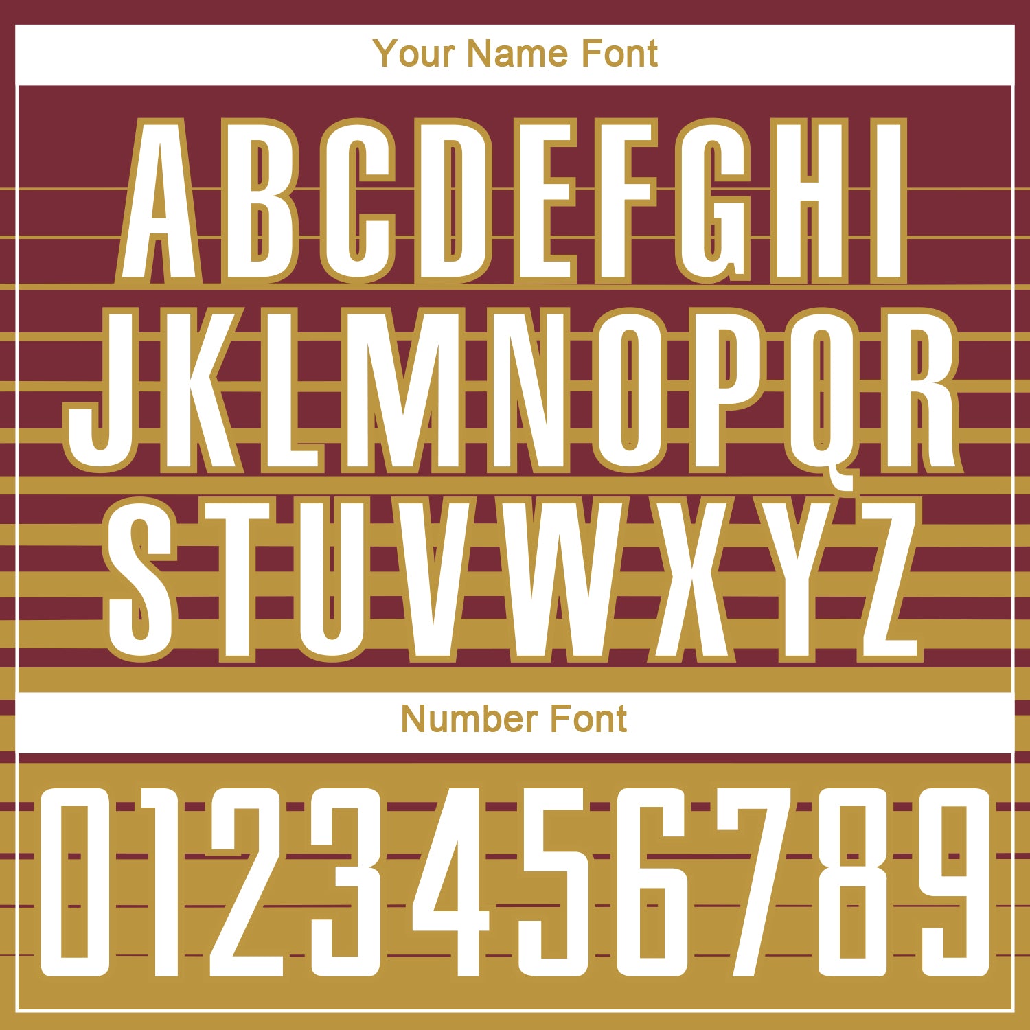 Custom Burgundy White-Old Gold Gradient Pinstripe Sublimation Soccer Uniform Jersey view 6