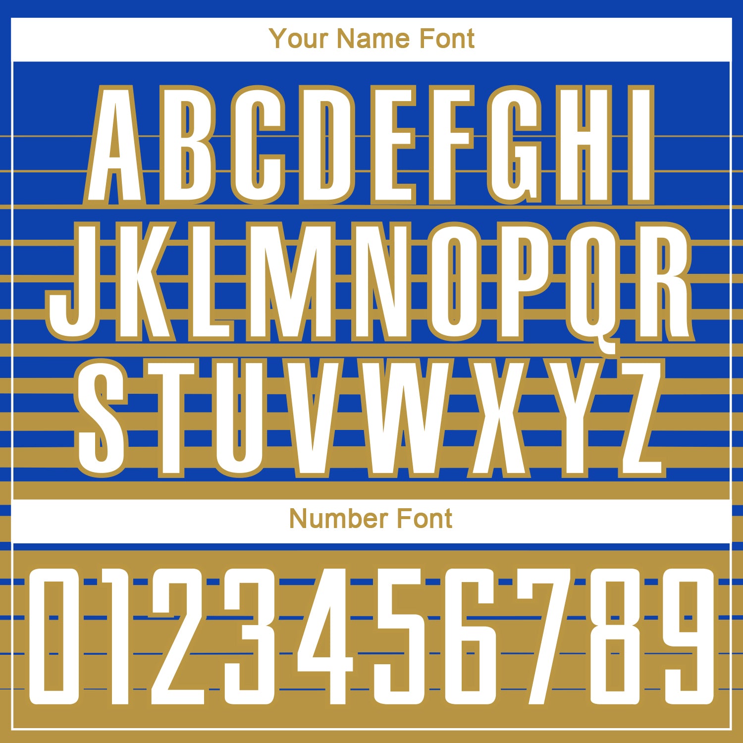 Custom Thunder Blue White-Old Gold Gradient Pinstripe Sublimation Soccer Uniform Jersey view 6