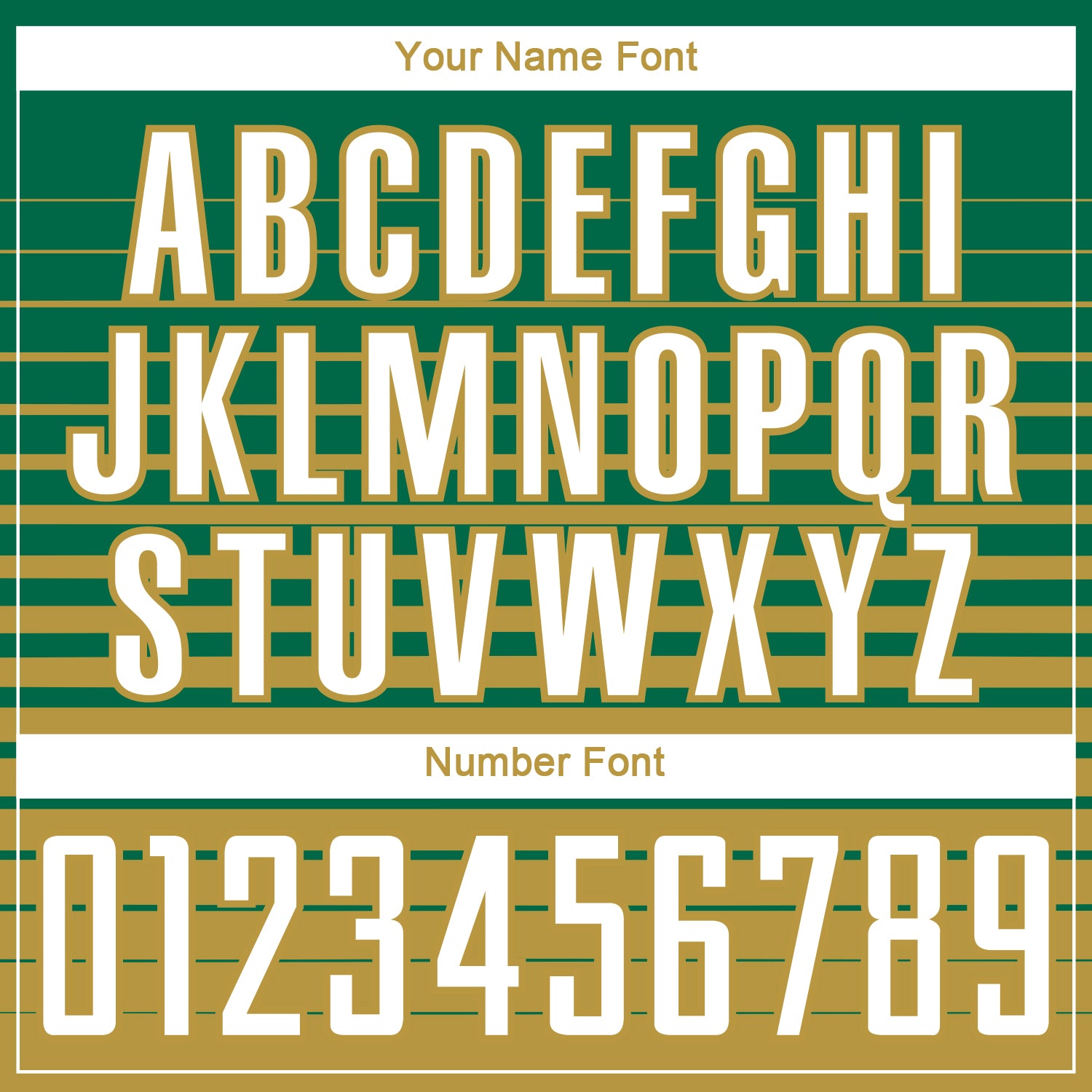Custom Kelly Green White-Old Gold Gradient Pinstripe Sublimation Soccer Uniform Jersey view 6