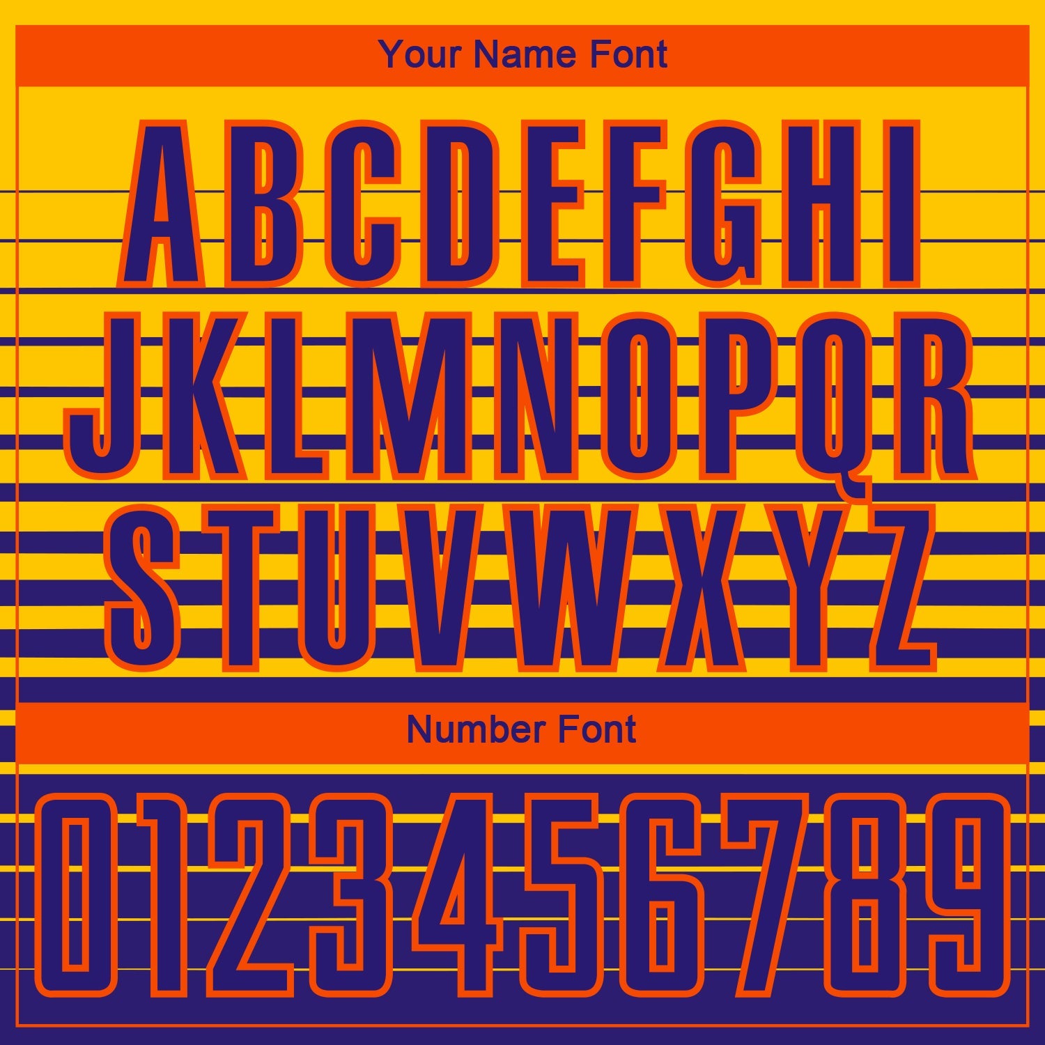 Custom Yellow Dark Purple-Orange Gradient Pinstripe Sublimation Soccer Uniform Jersey view 6