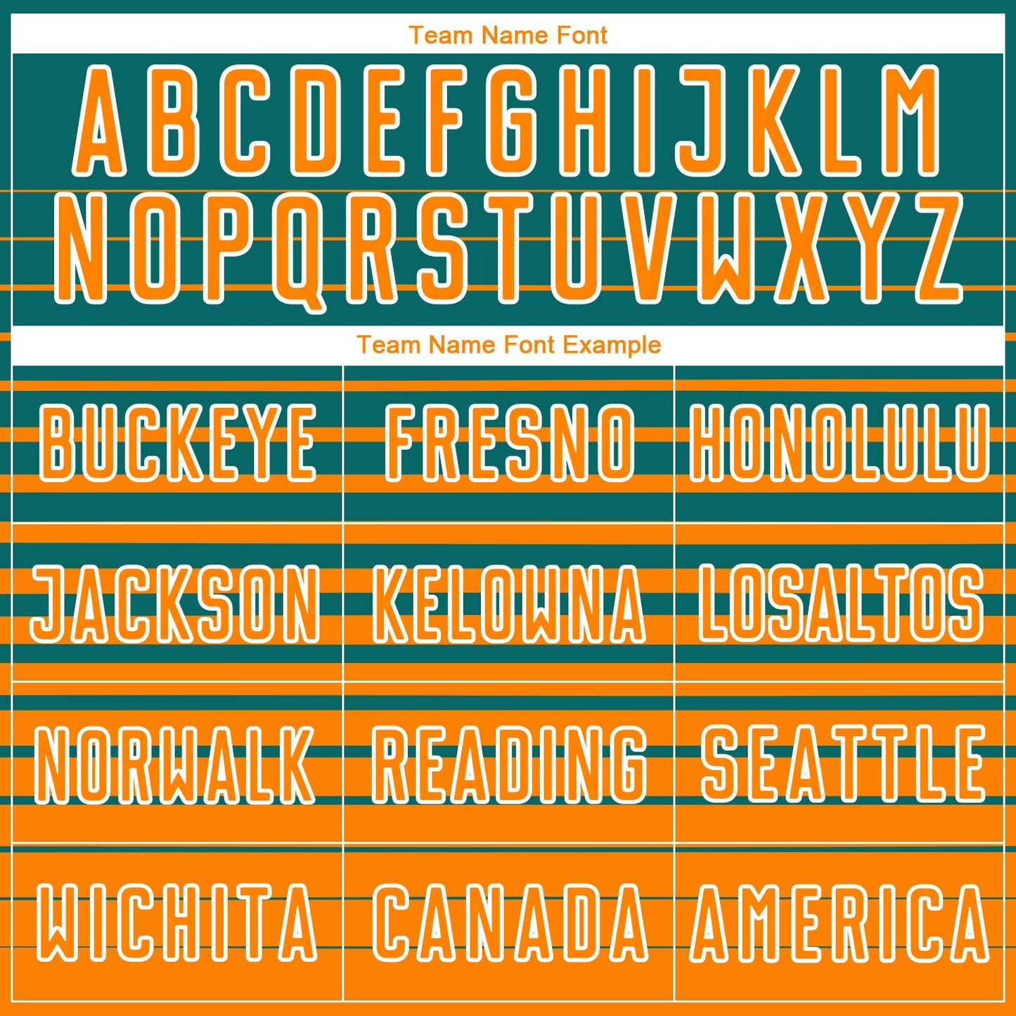 Custom Teal Bay Orange-White Gradient Pinstripe Sublimation Soccer Uniform Jersey view 5