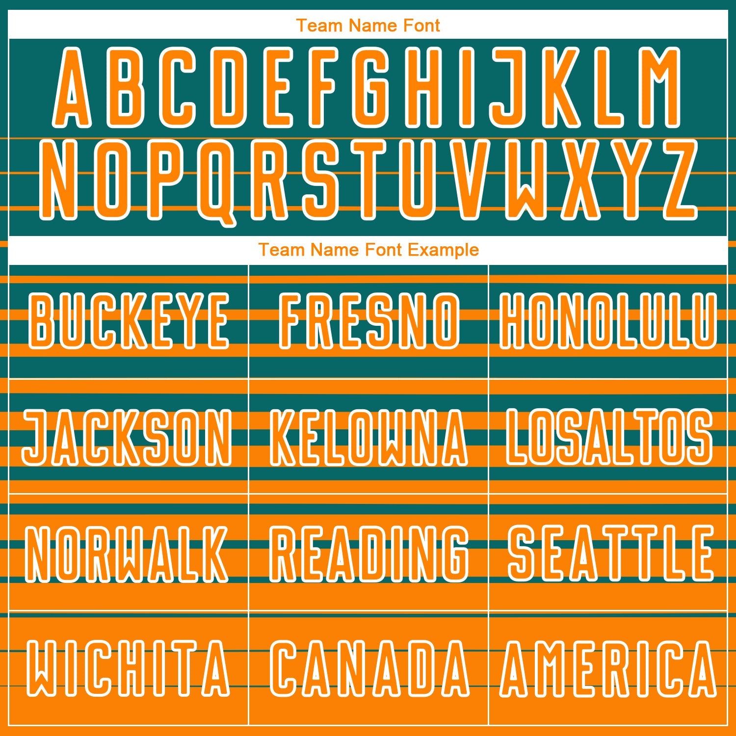 Custom Teal Bay Orange-White Gradient Pinstripe Sublimation Soccer Uniform Jersey view 5