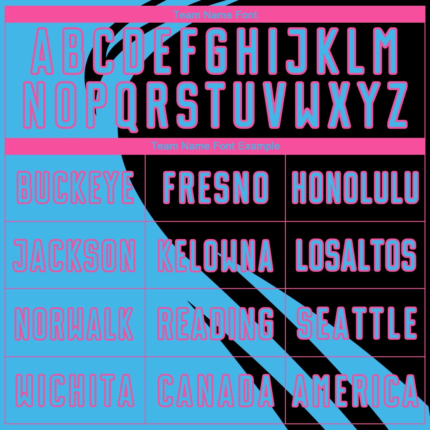 Custom Sky Blue Pink-Black Diagonal Streamline Color Block Swirl Curve Lines Sublimation Soccer Uniform Jersey view 4