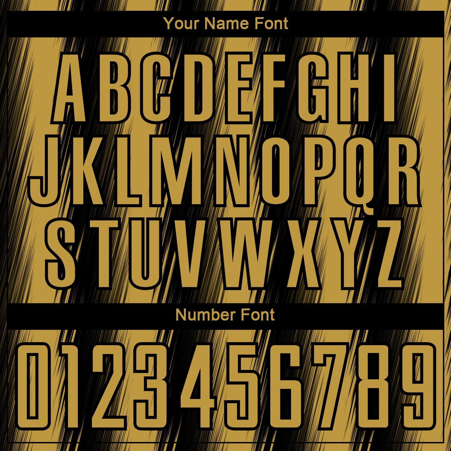 Custom Black Old Gold Vertical Brush Stroke Stripes Sublimation Soccer Uniform Jersey view 6