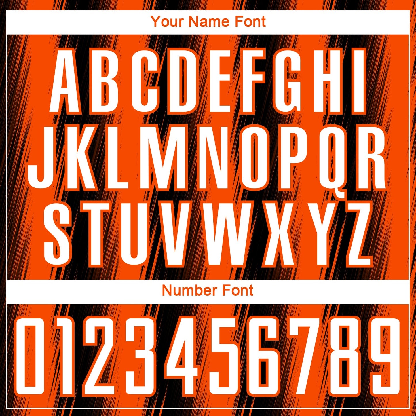 Custom Black White-Orange Vertical Brush Stroke Stripes Sublimation Soccer Uniform Jersey view 6