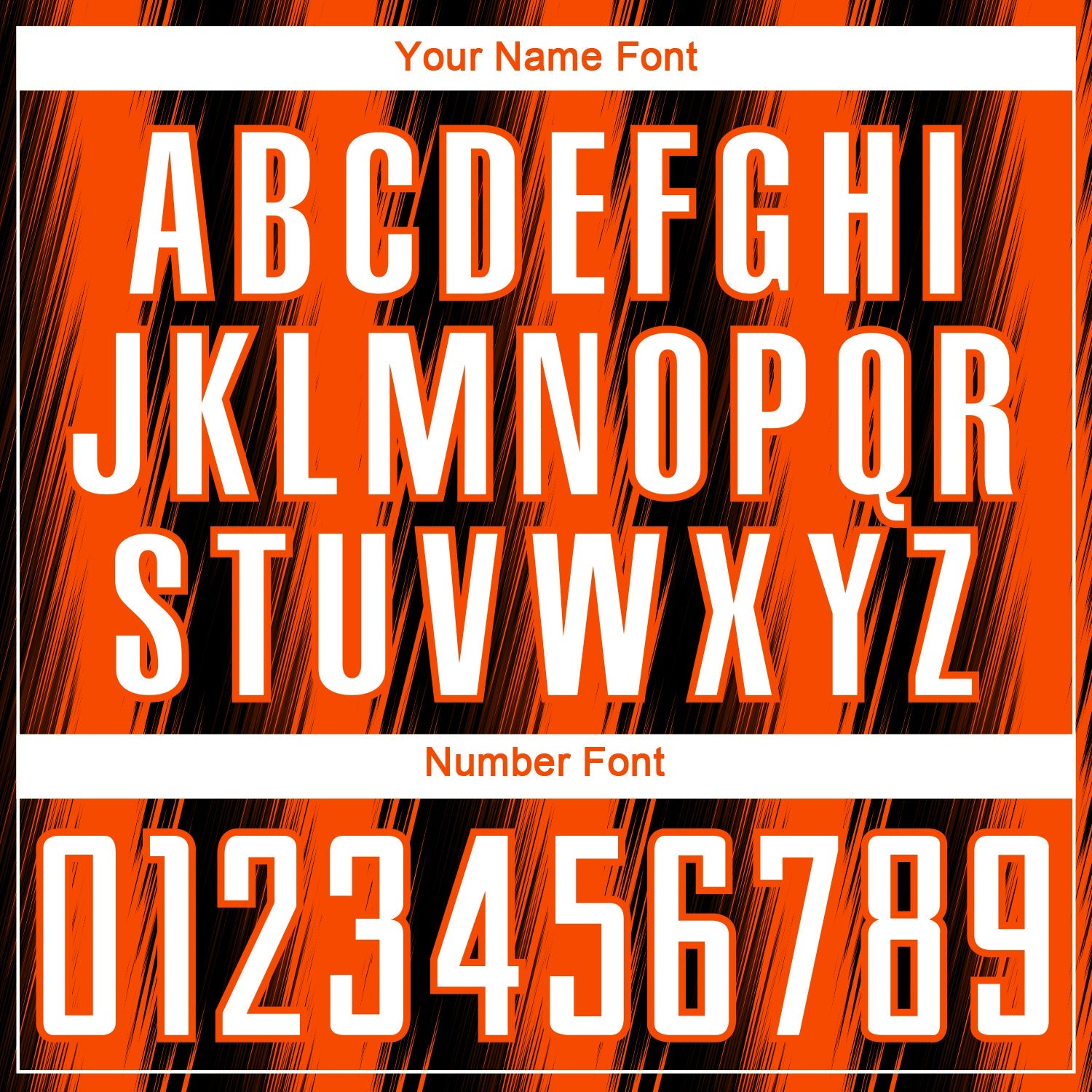 Custom Black White-Orange Vertical Brush Stroke Stripes Sublimation Soccer Uniform Jersey view 6