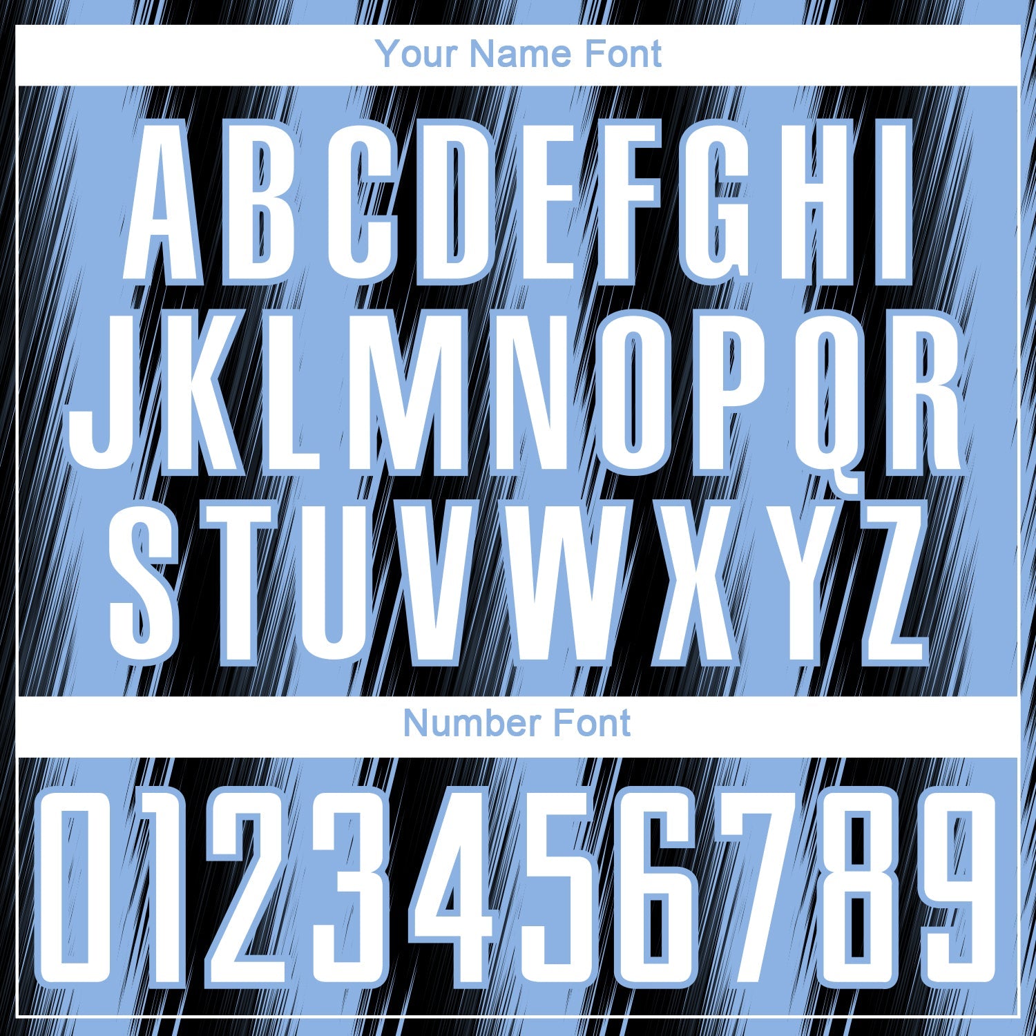 Custom Black White-Light Blue Vertical Brush Stroke Stripes Sublimation Soccer Uniform Jersey view 6
