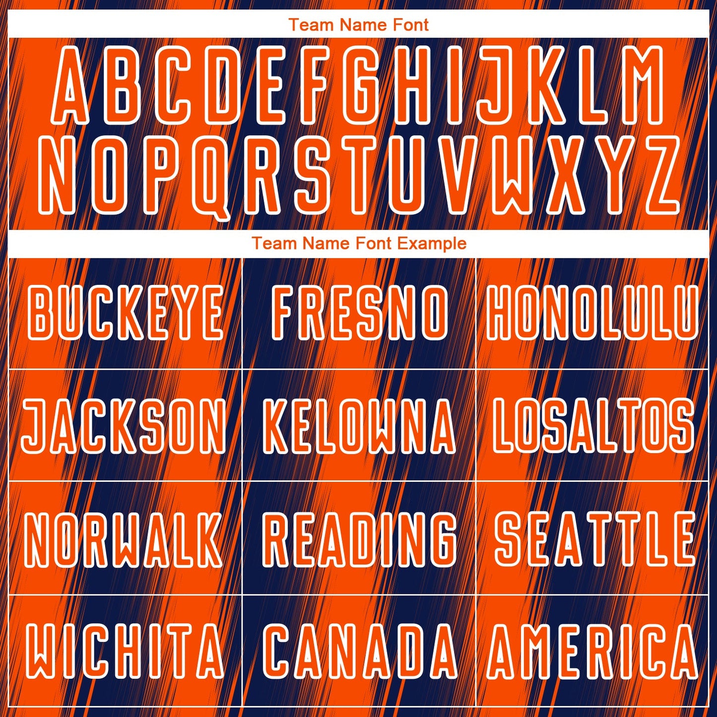 Custom Navy Orange-White Vertical Brush Stroke Stripes Sublimation Soccer Uniform Jersey view 5