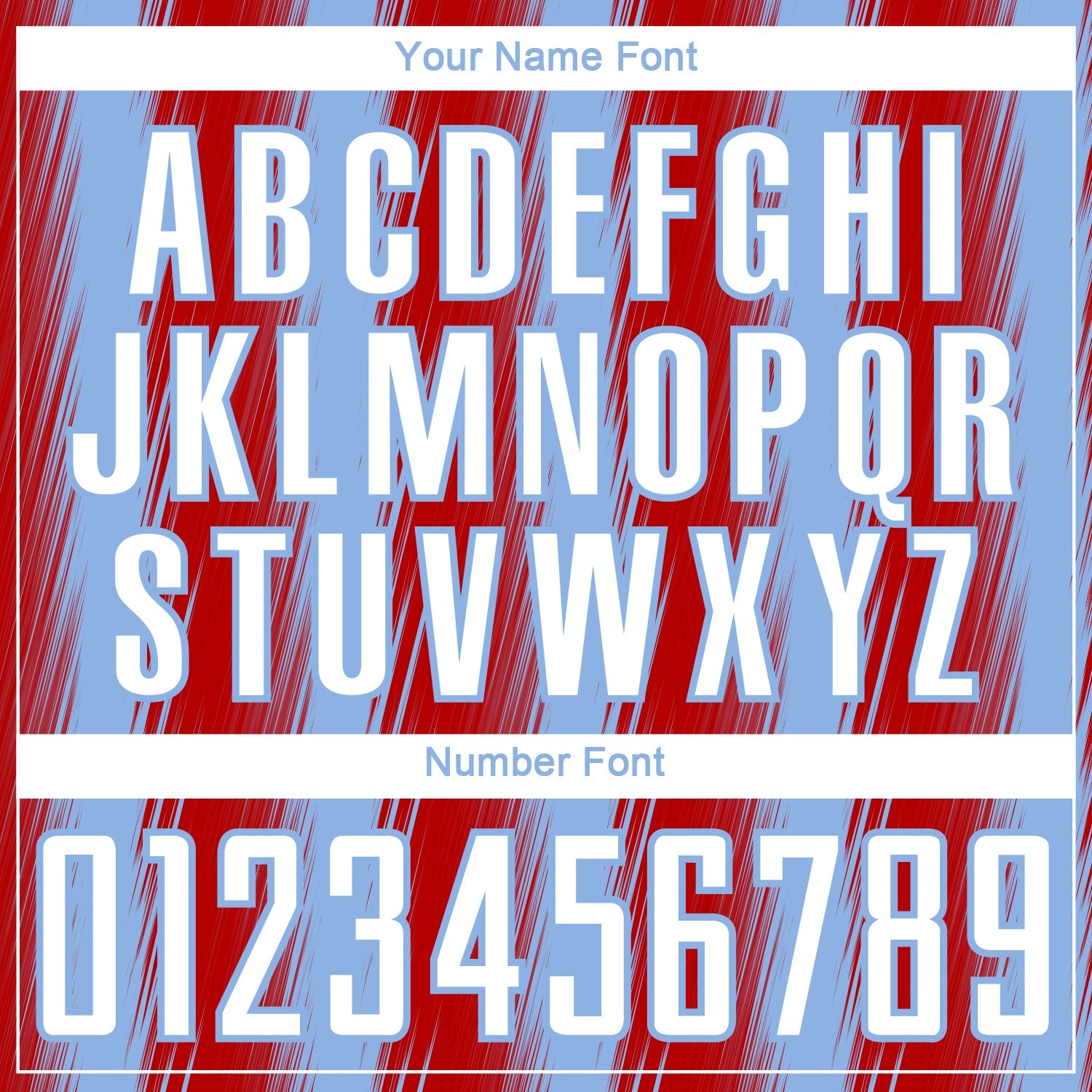 Custom Red White-Light Blue Vertical Brush Stroke Stripes Sublimation Soccer Uniform Jersey view 6
