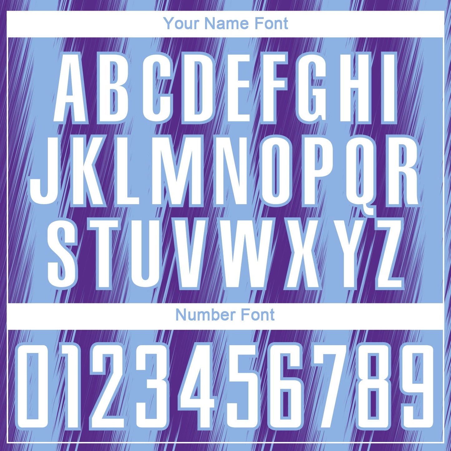 Custom Purple White-Light Blue Vertical Brush Stroke Stripes Sublimation Soccer Uniform Jersey view 6