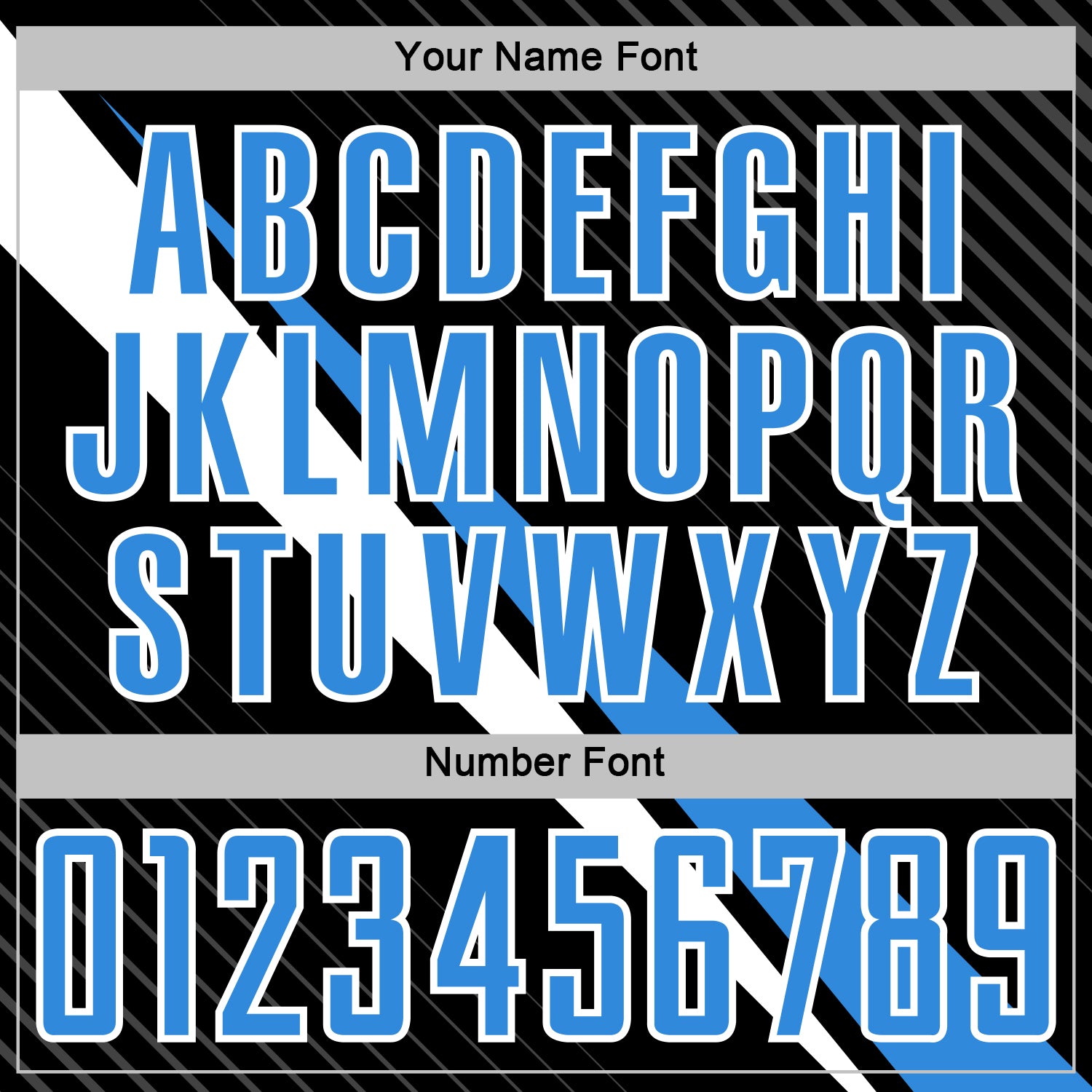 Custom Black Powder Blue-White Diagonal Stripes Sports Sublimation Soccer Uniform Jersey view 6