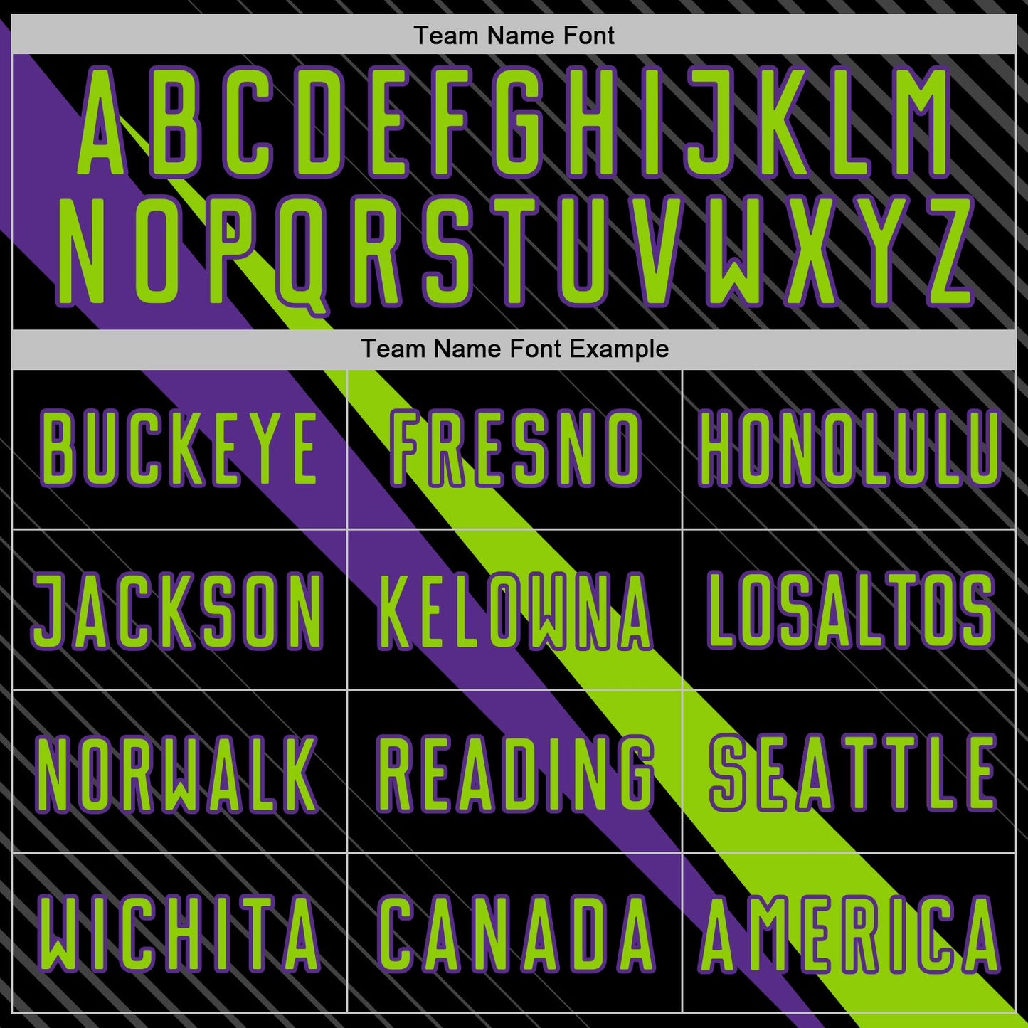 Custom Black Neon Green-Purple Diagonal Stripes Sports Sublimation Soccer Uniform Jersey view 5