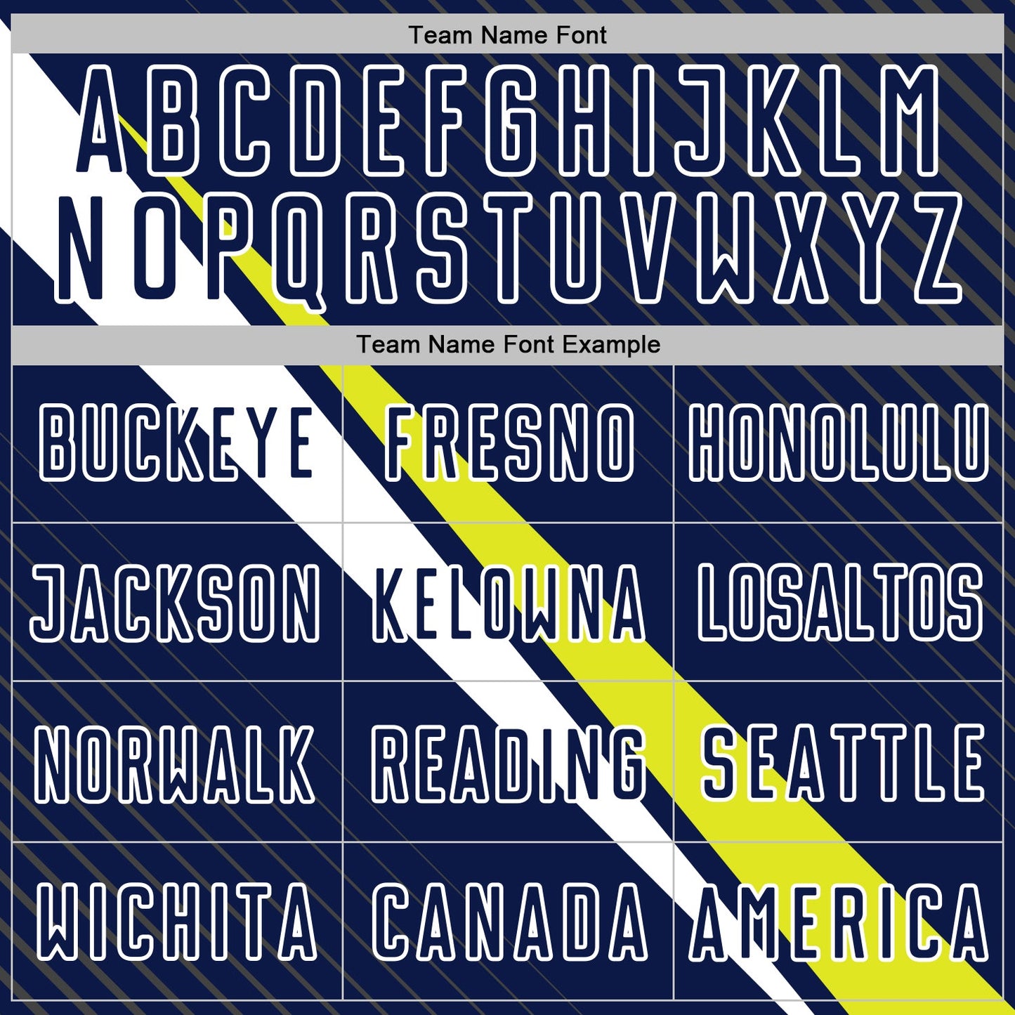 Custom Navy White-Neon Yellow Diagonal Stripes Sports Sublimation Soccer Uniform Jersey view 5
