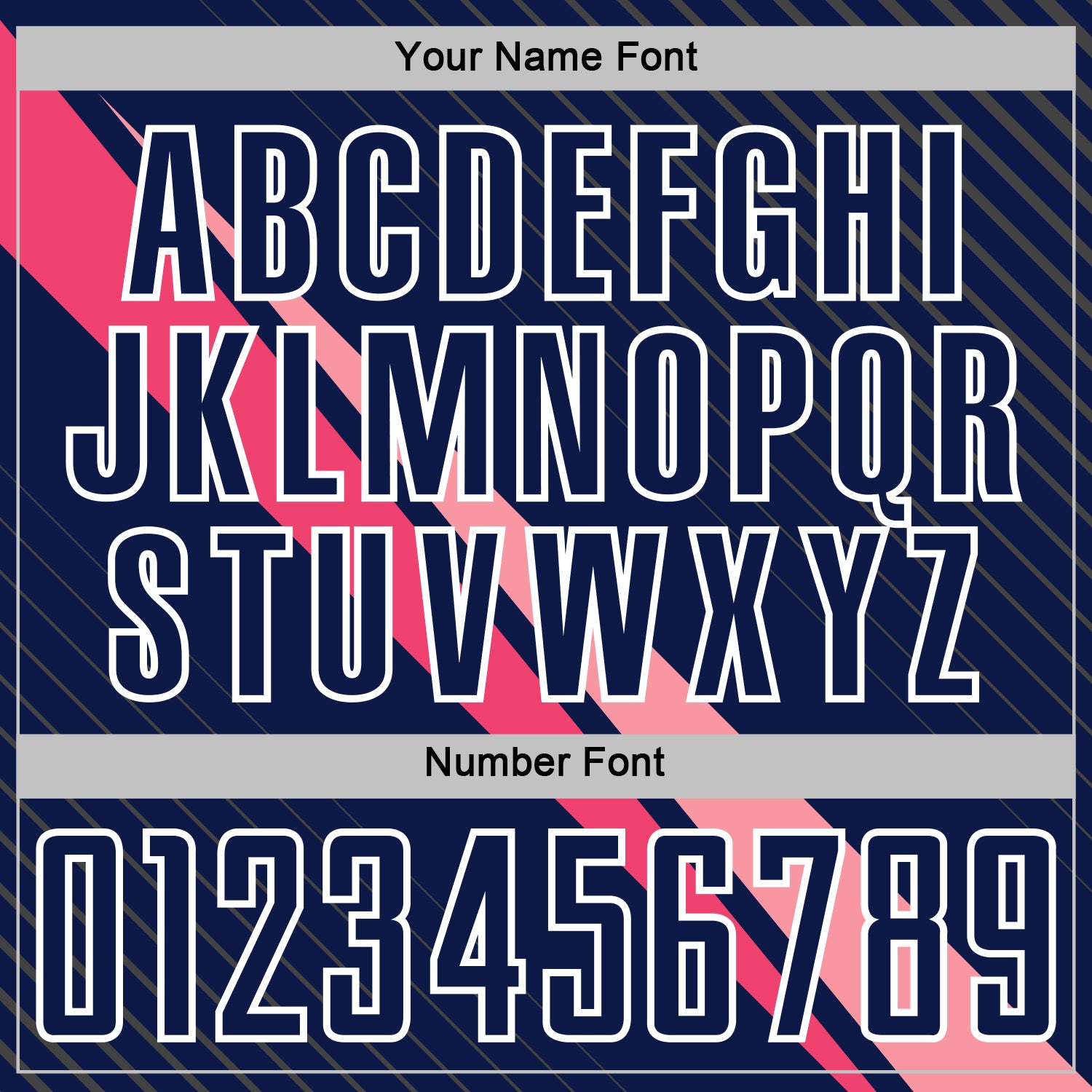 Custom Navy White-Pink Diagonal Stripes Sports Sublimation Soccer Uniform Jersey view 6